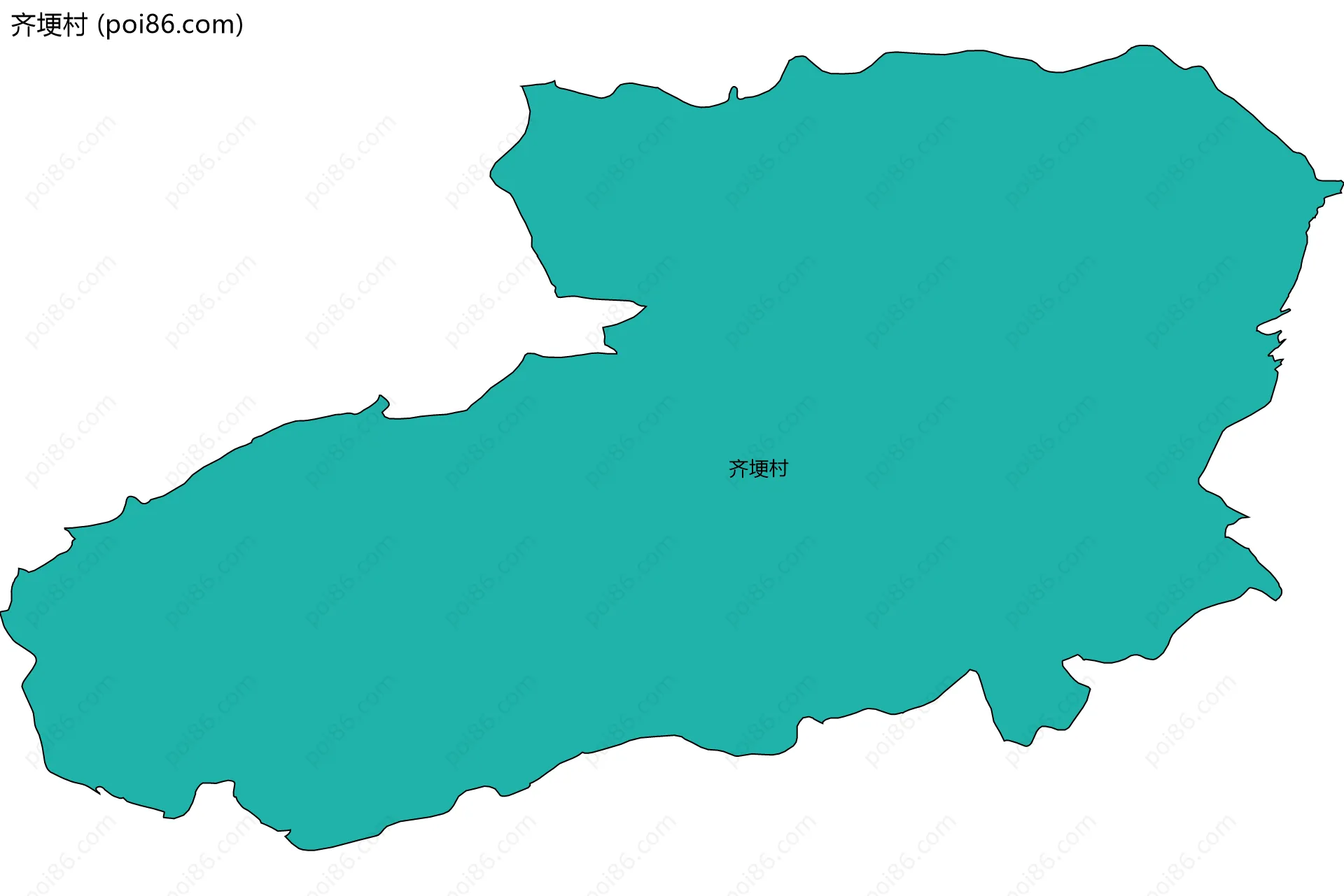 齐埂村边界地图