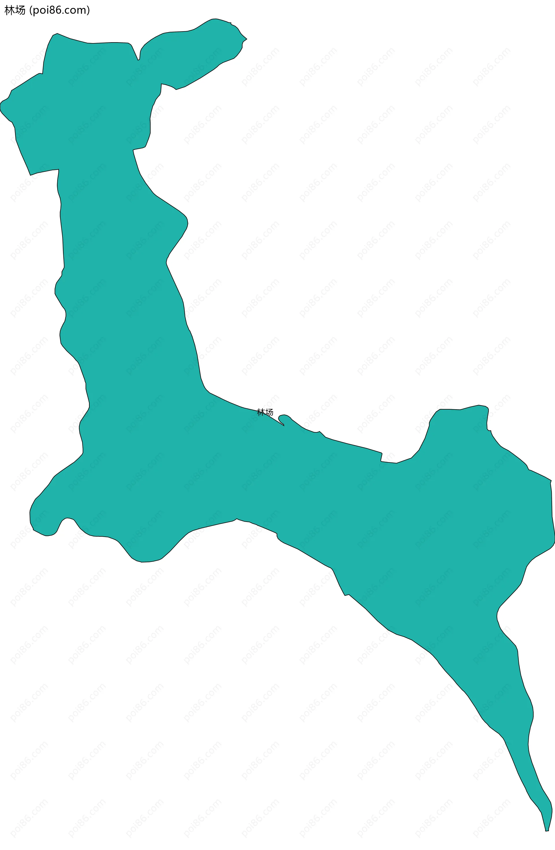 林场边界地图
