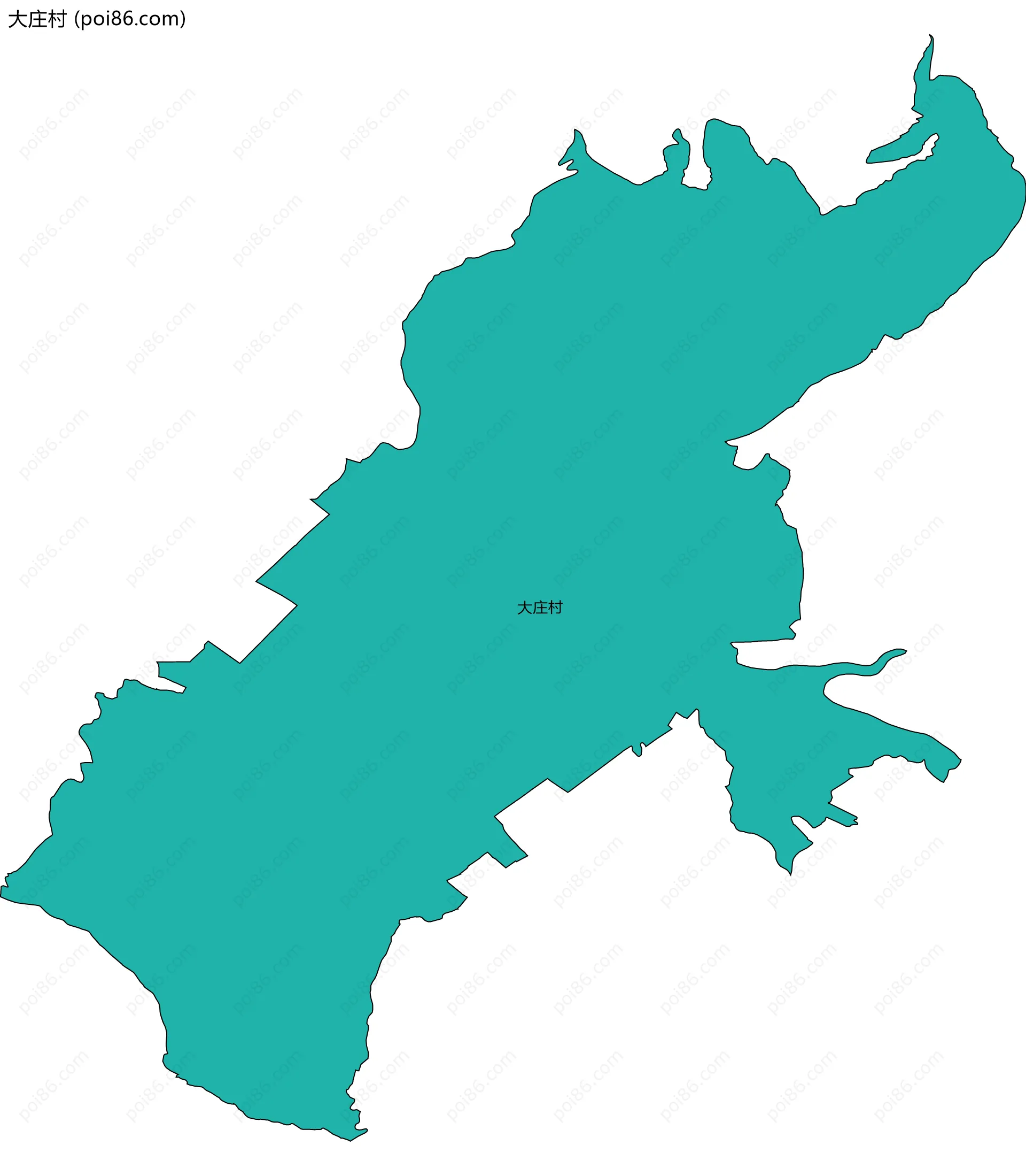 大庄村边界地图