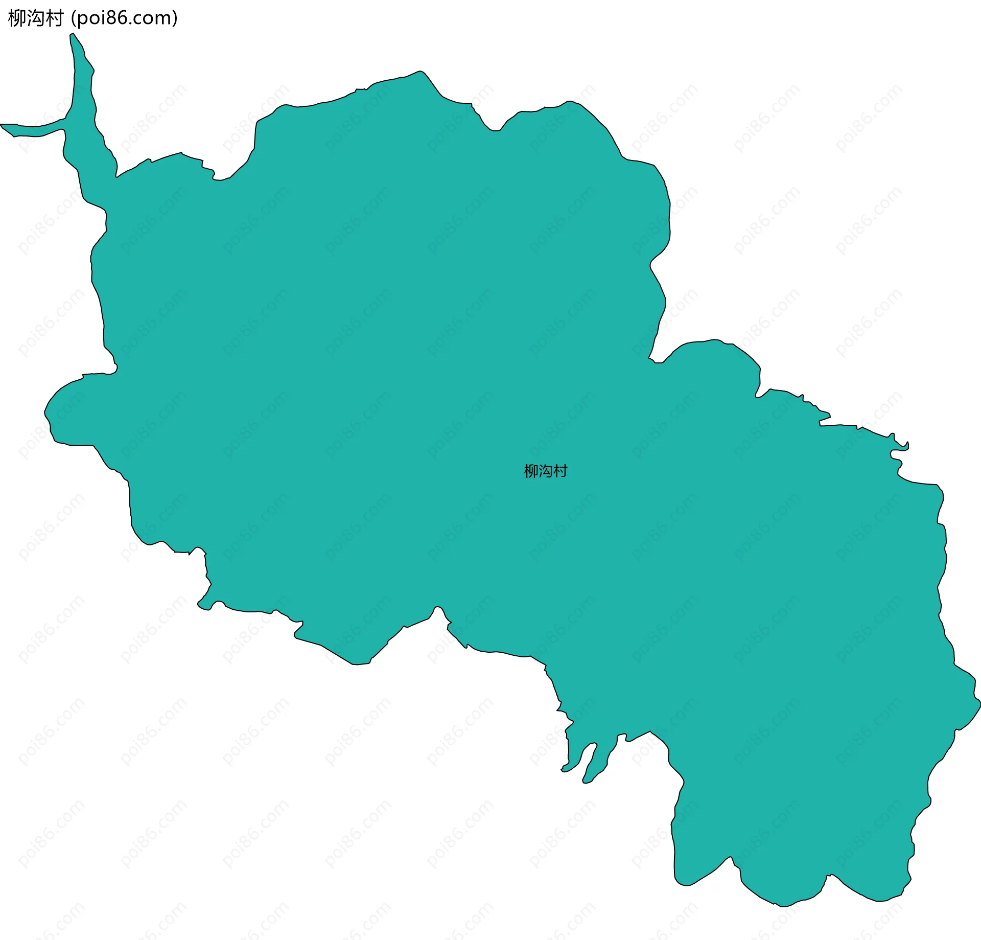 柳沟村边界地图