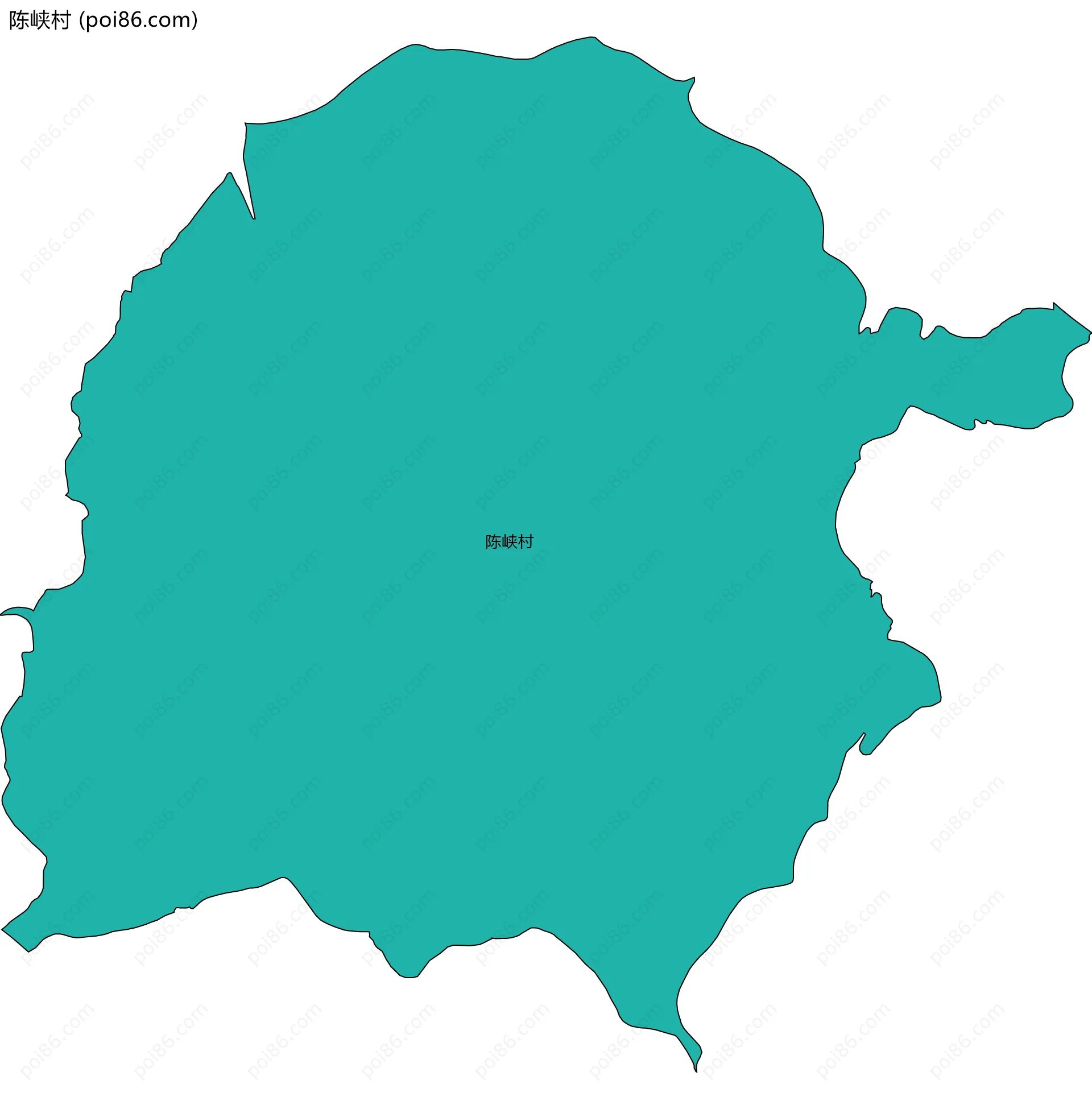 陈峡村边界地图