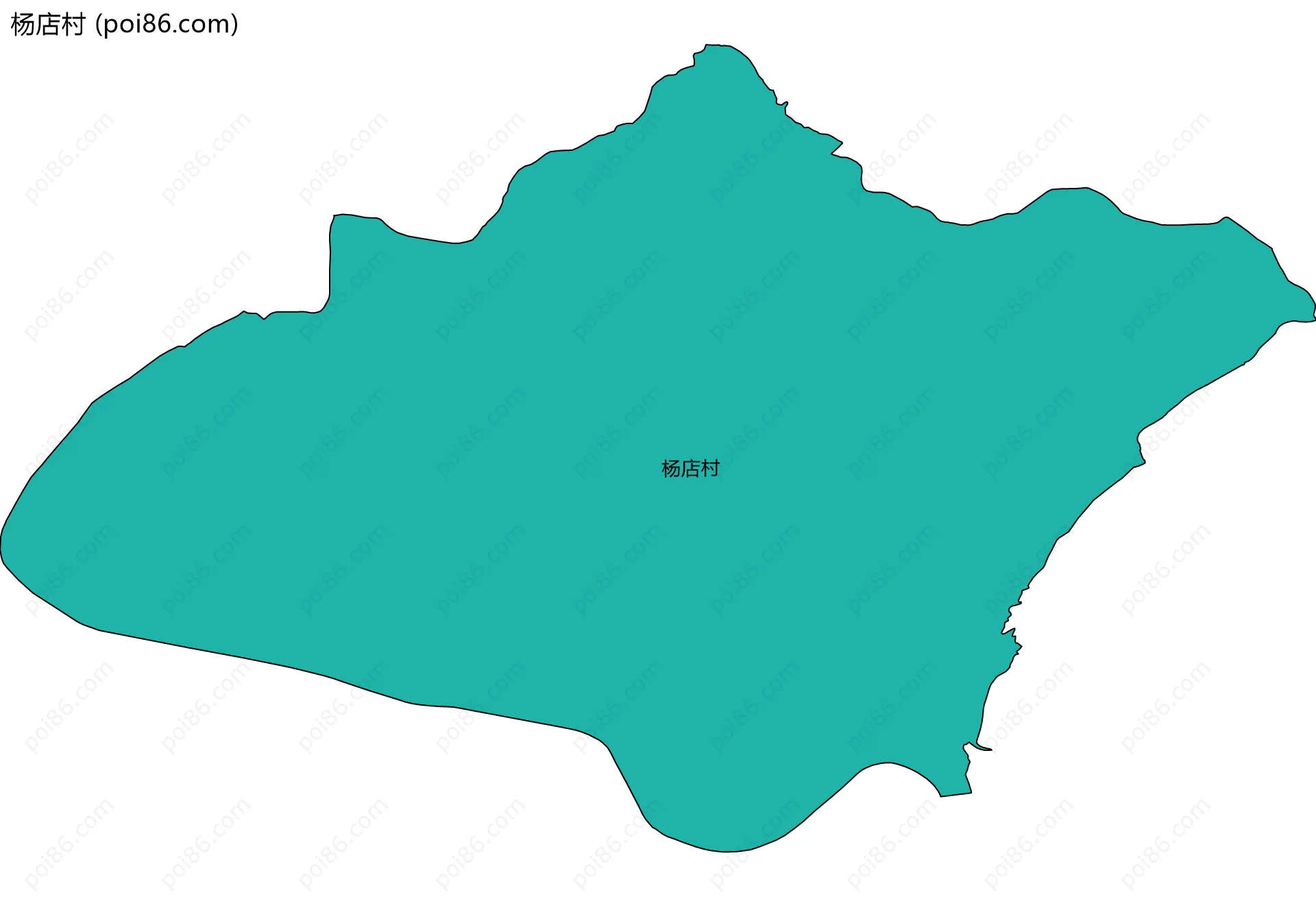 杨店村边界地图