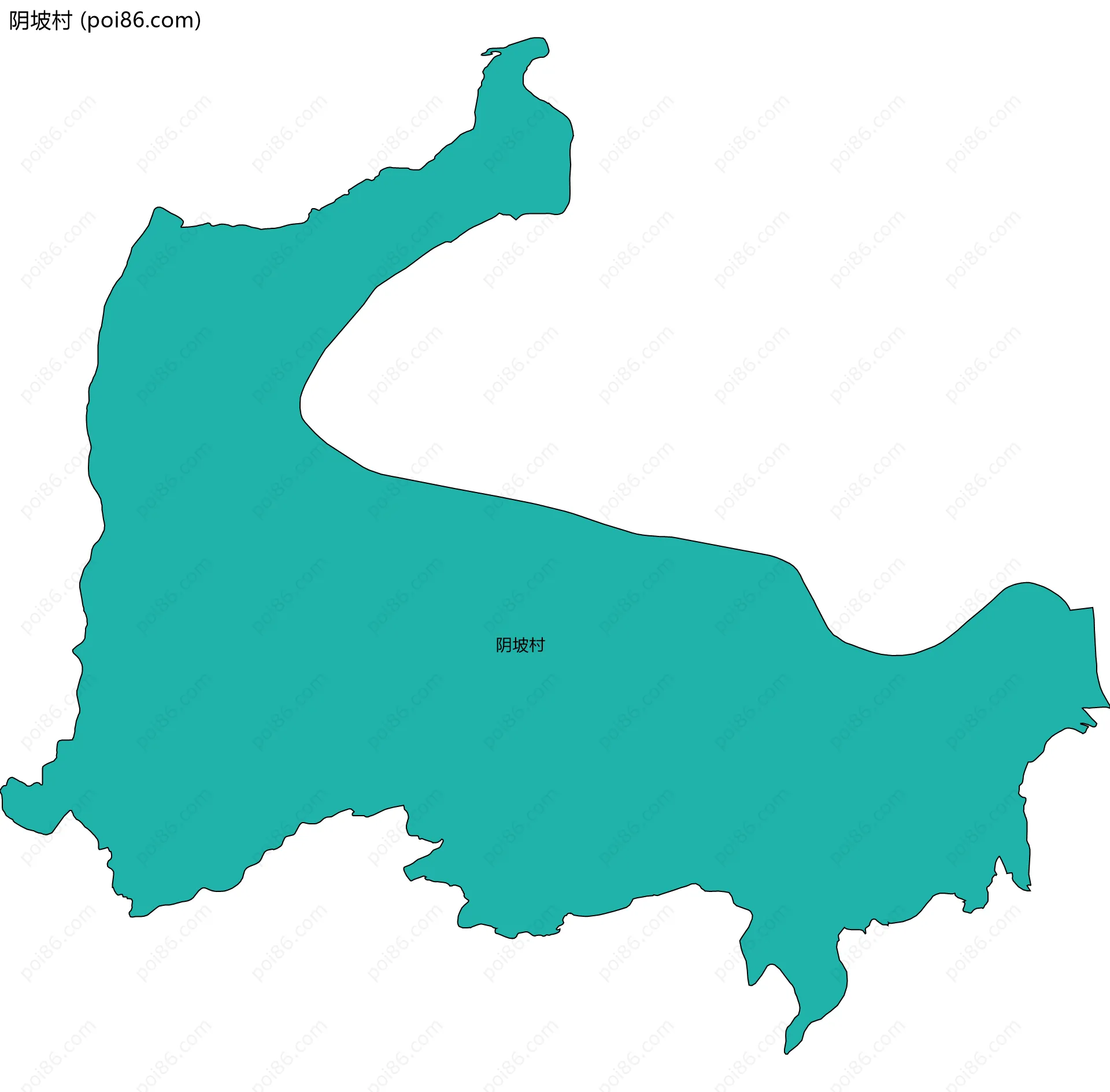 阴坡村边界地图