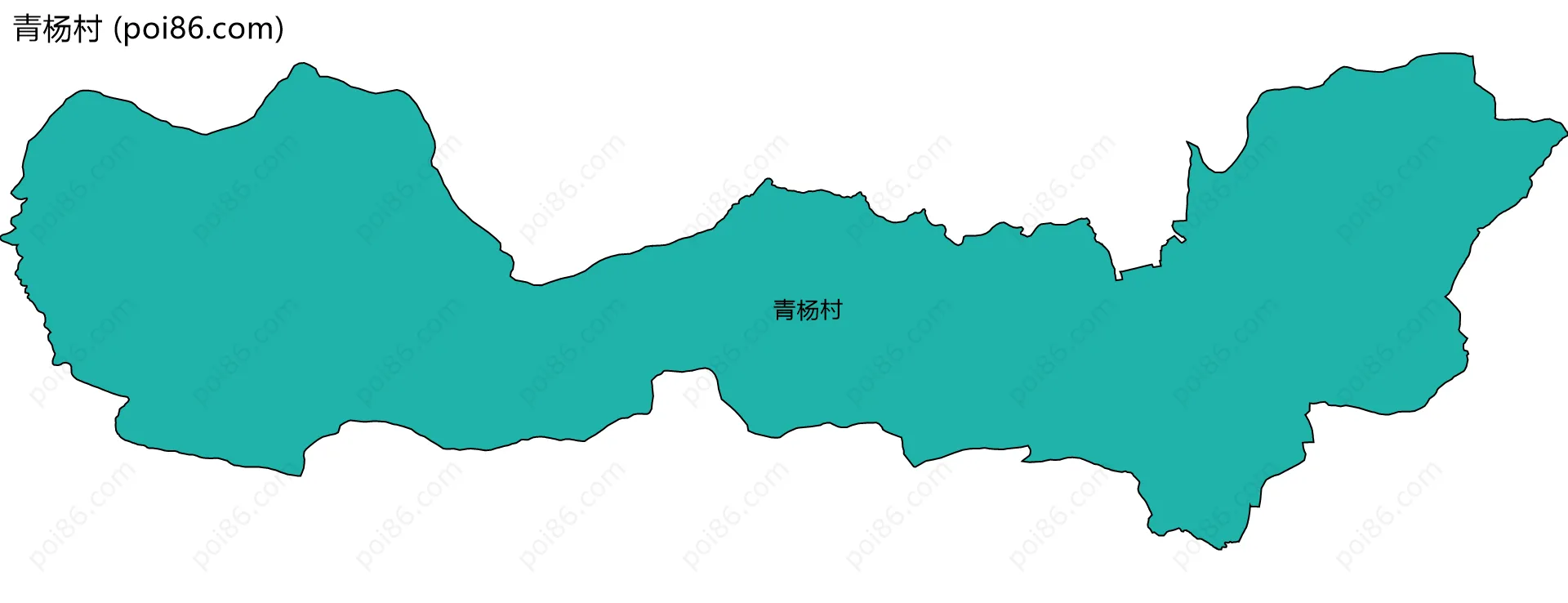 青杨村边界地图