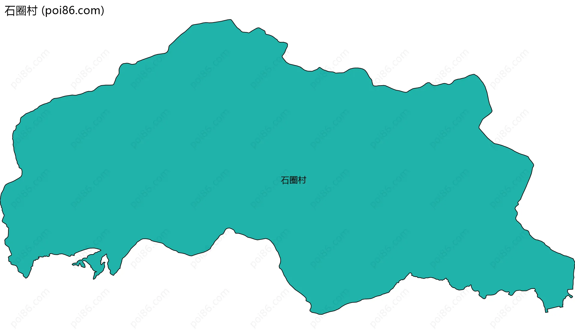 石圈村边界地图