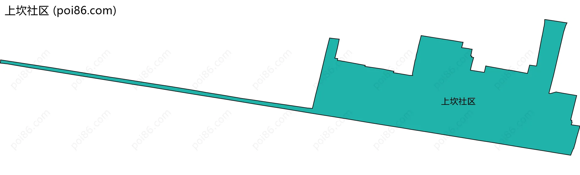 上坎社区边界地图