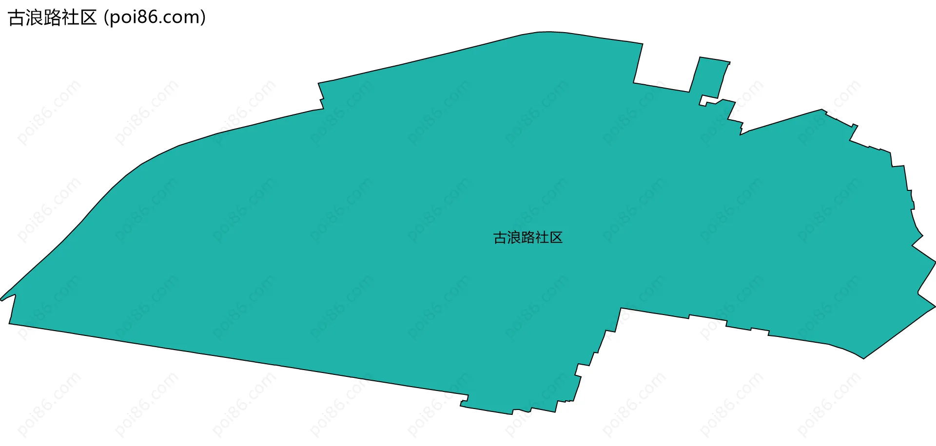古浪路社区边界地图
