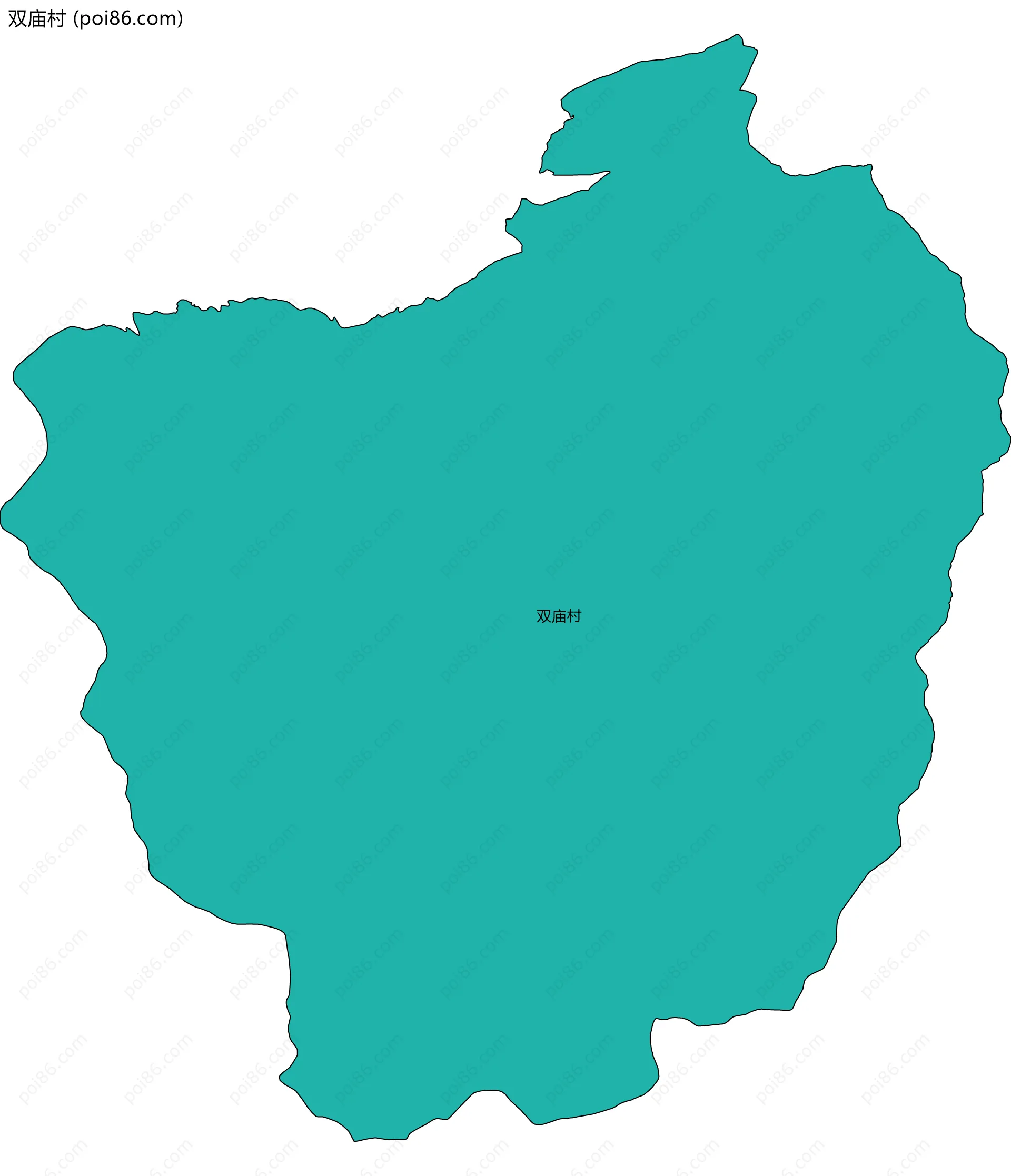 双庙村边界地图