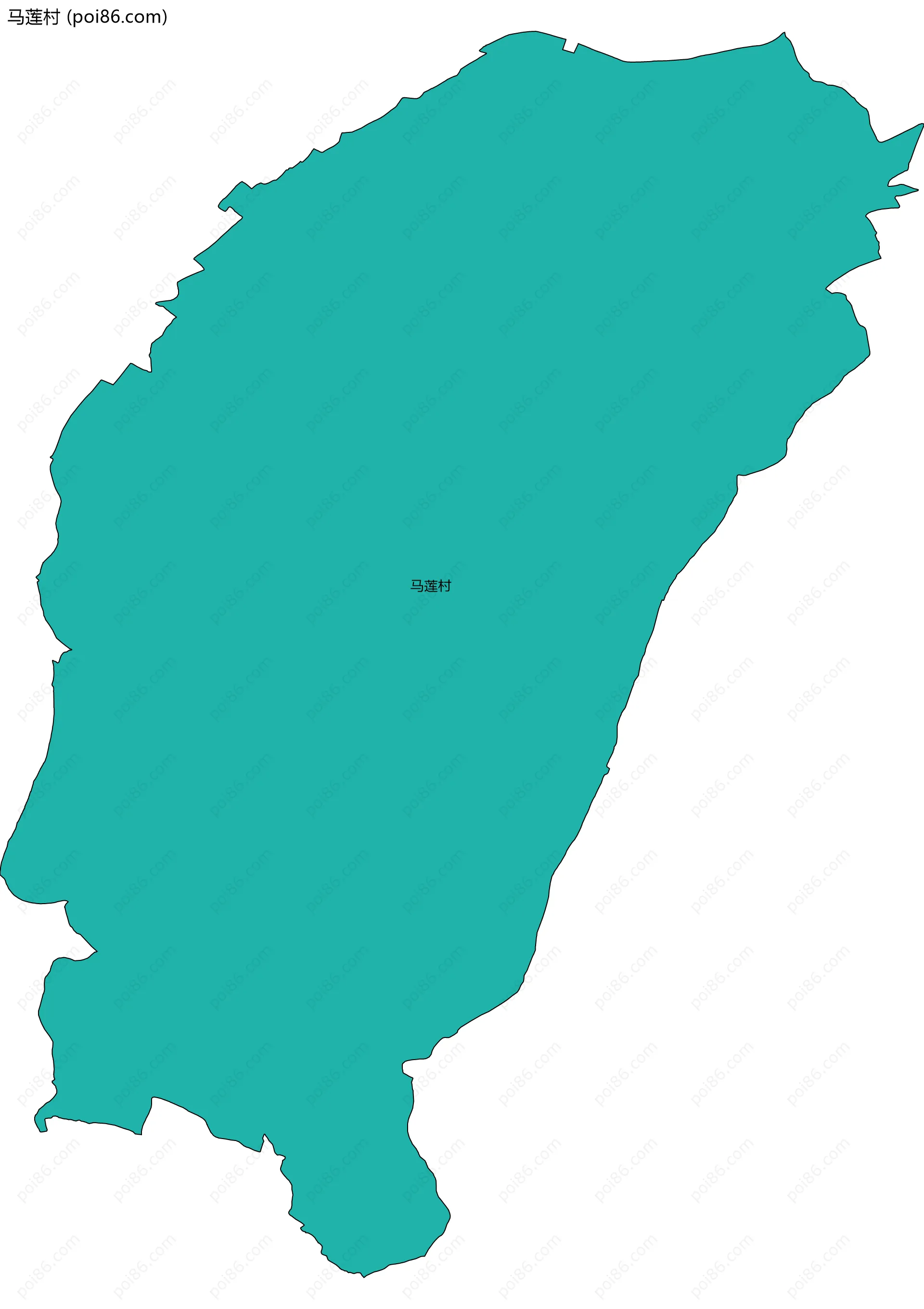 马莲村边界地图