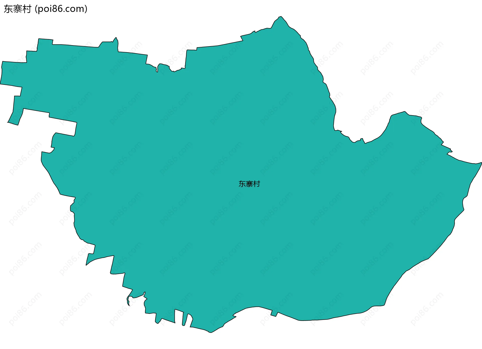 东寨村边界地图