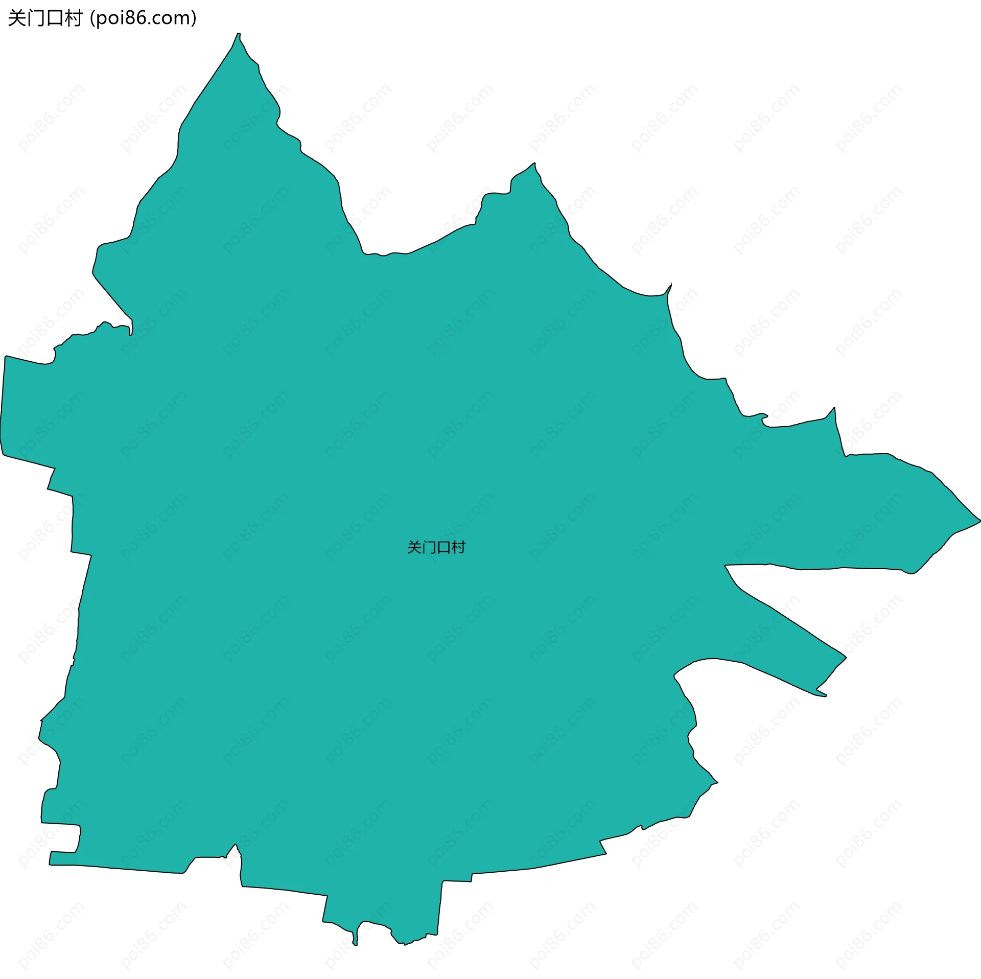 关门口村边界地图