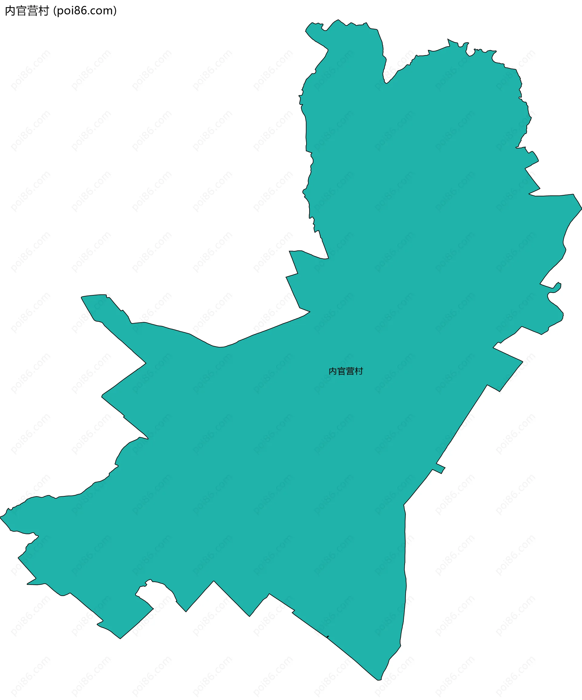 内官营村边界地图