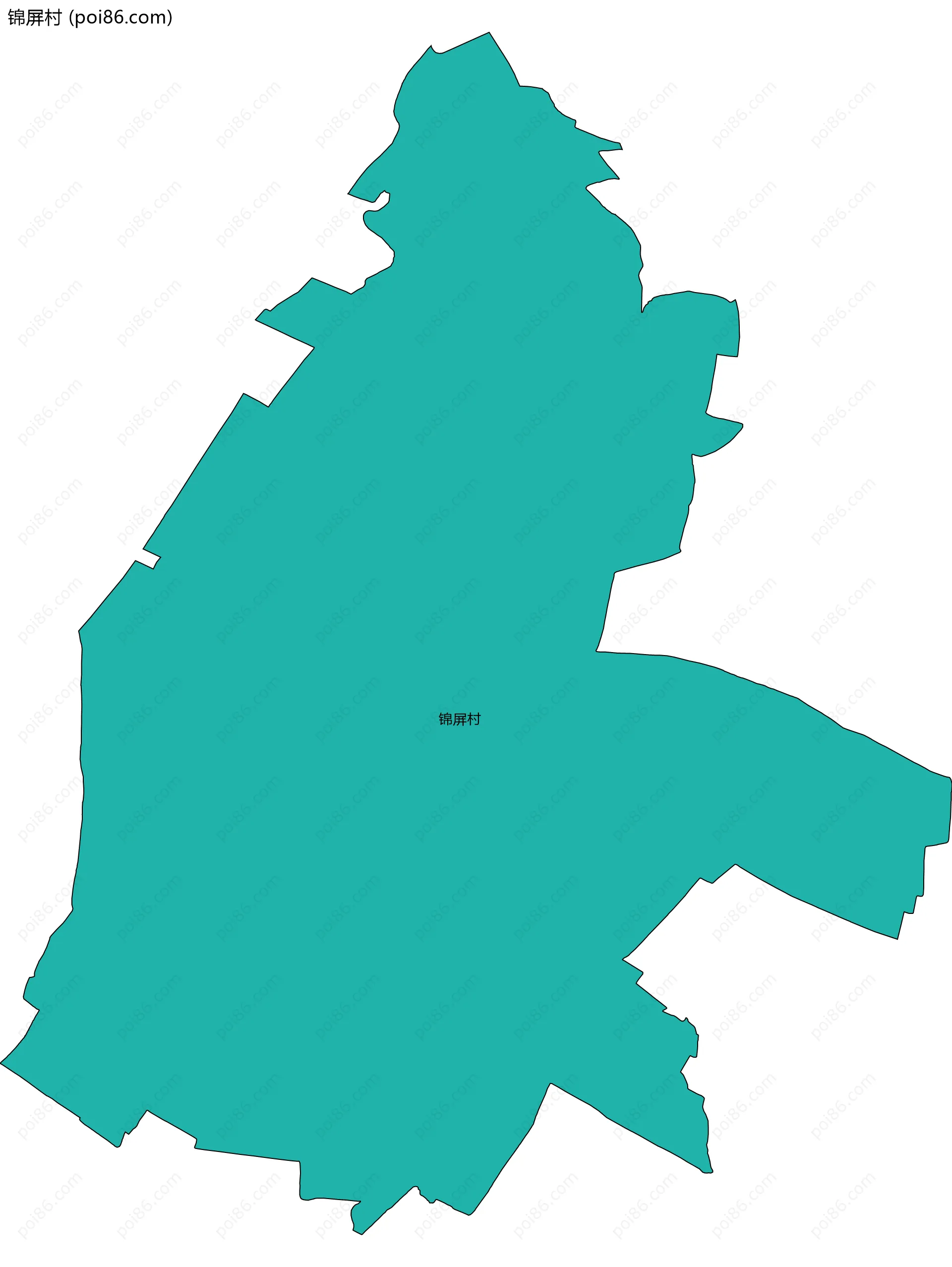 锦屏村边界地图