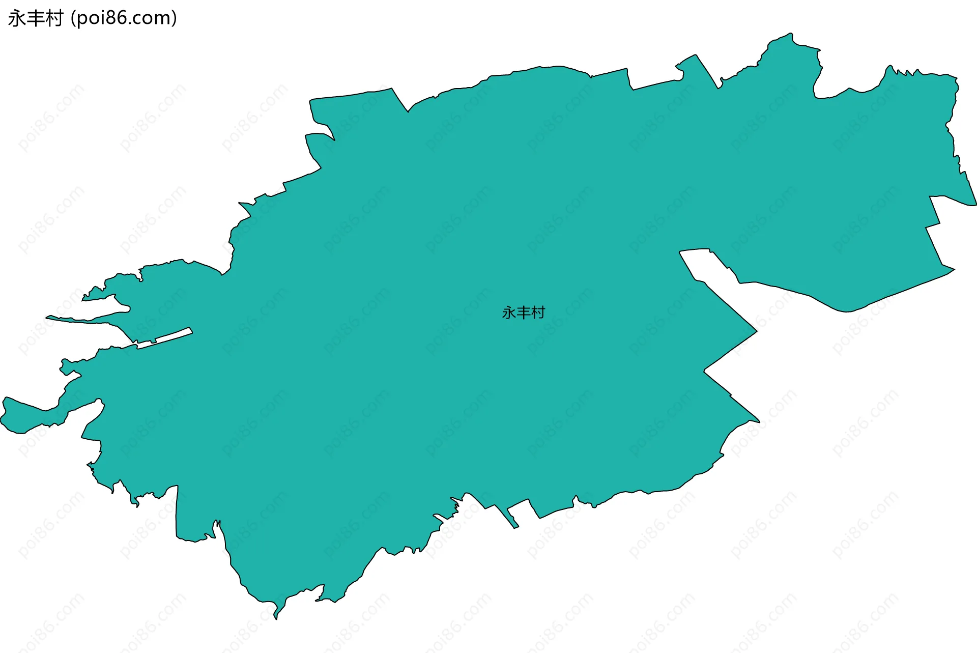 永丰村边界地图