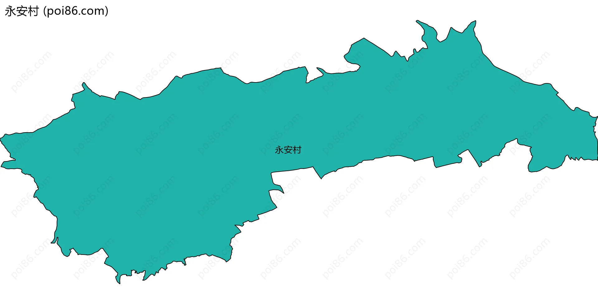 永安村边界地图