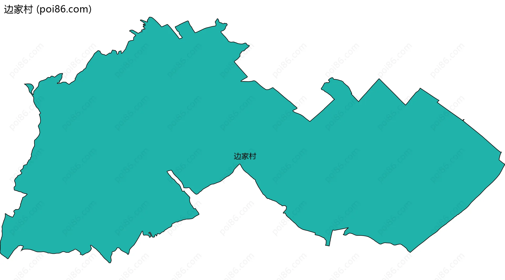 边家村边界地图