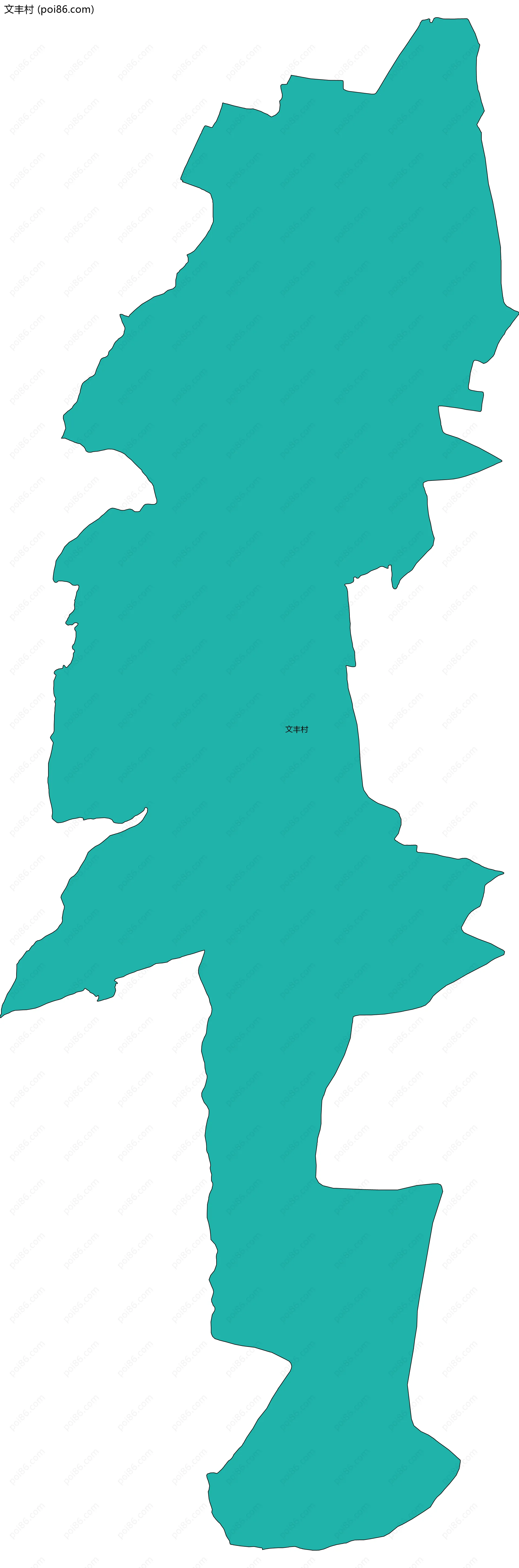 文丰村边界地图