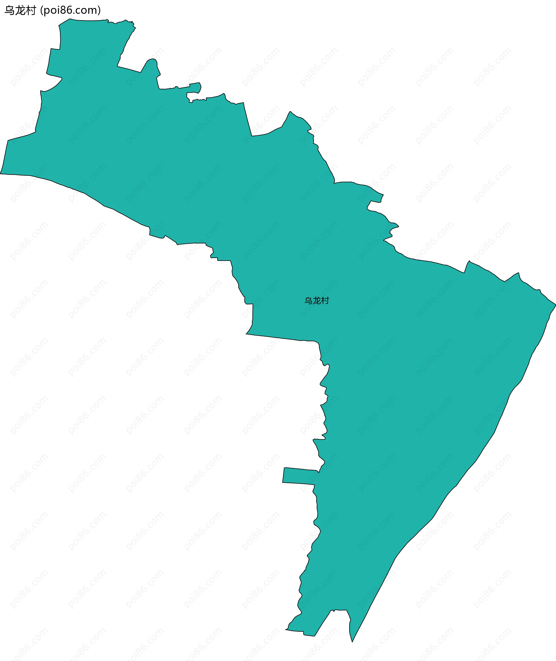 乌龙村边界地图