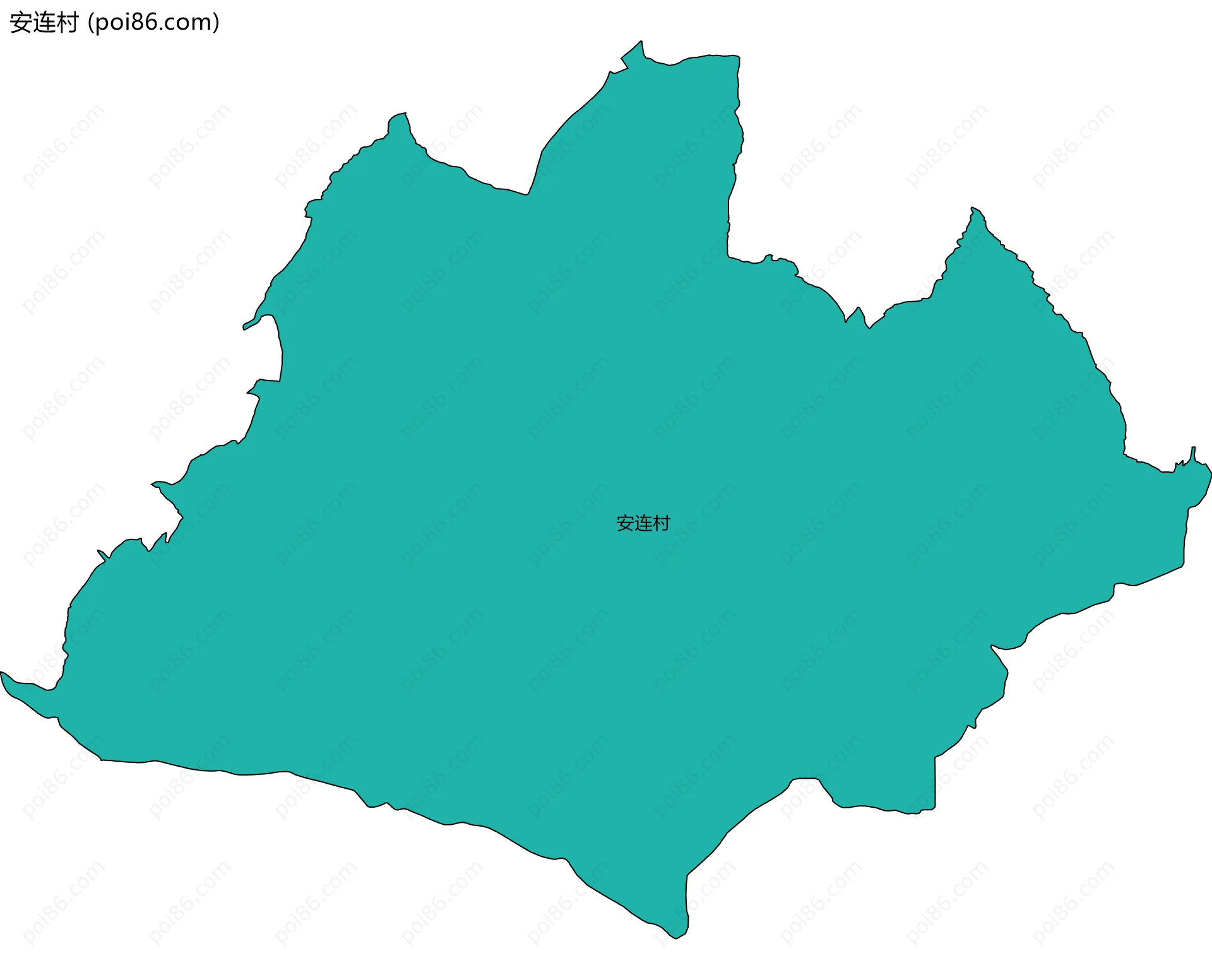 安连村边界地图