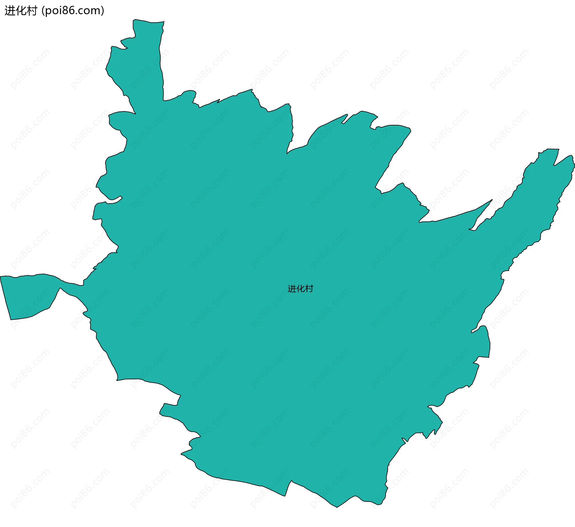 进化村边界地图