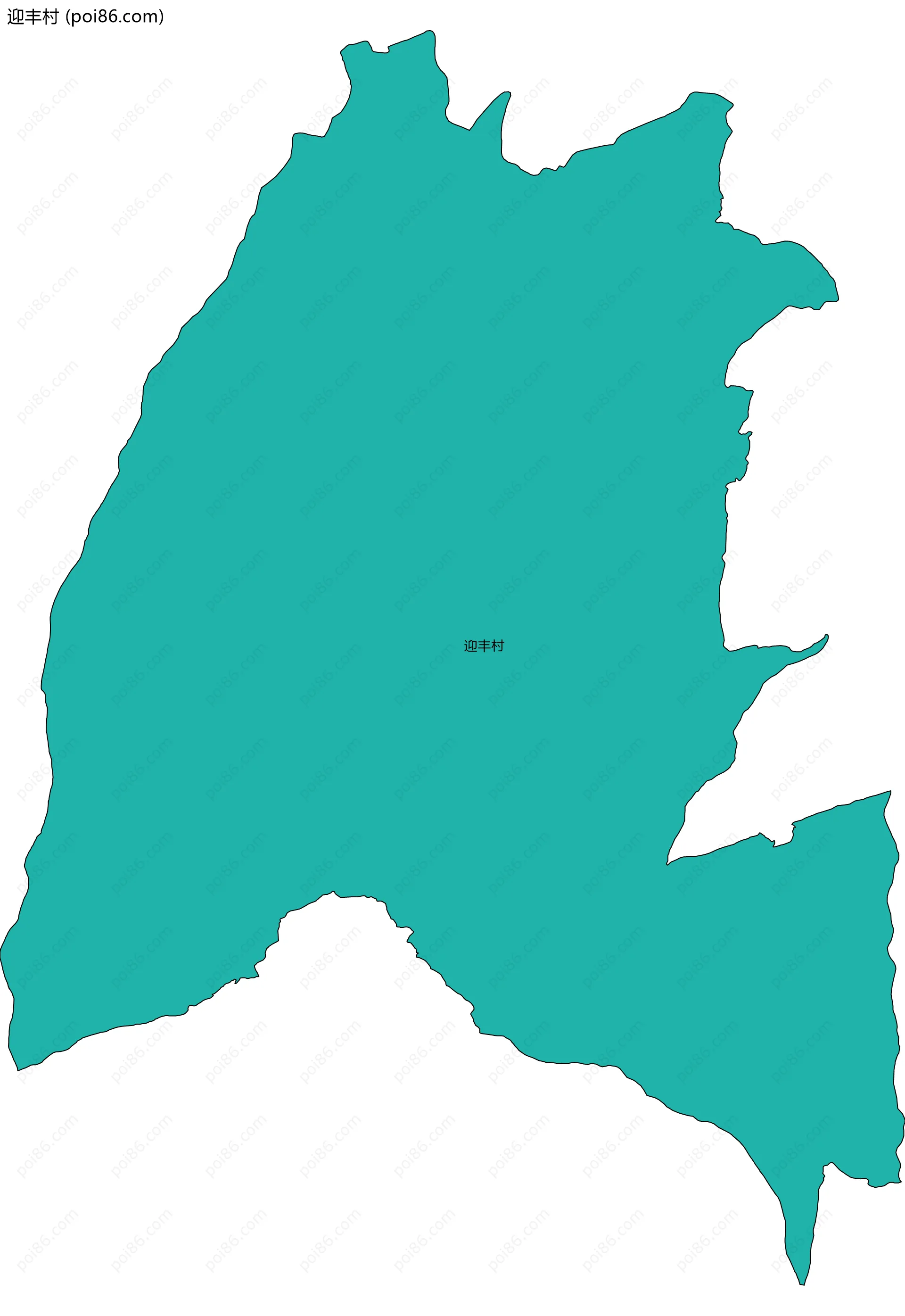 迎丰村边界地图