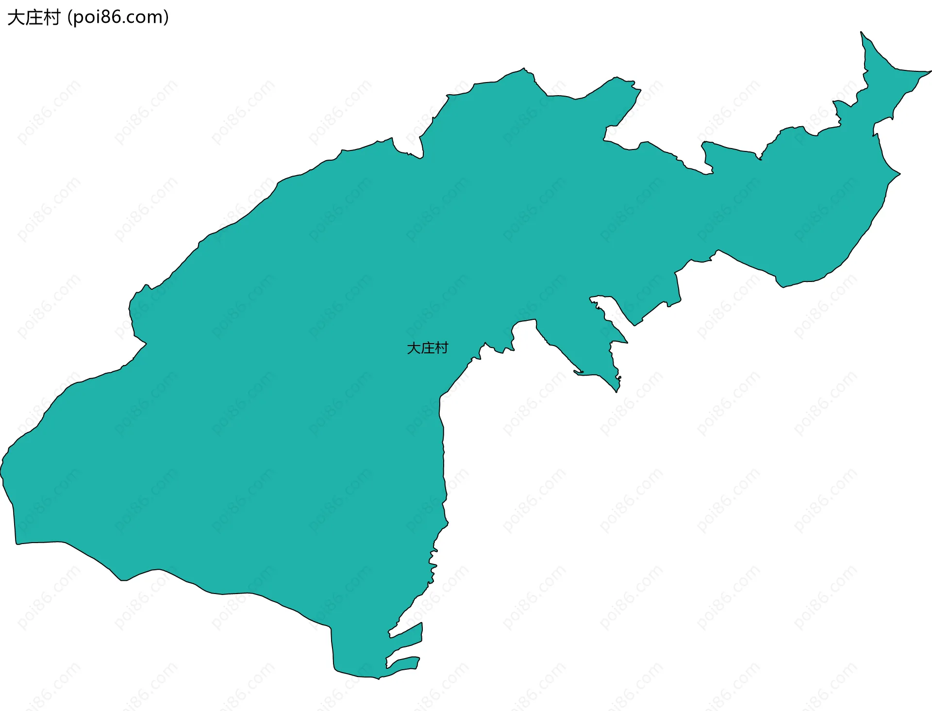 大庄村边界地图