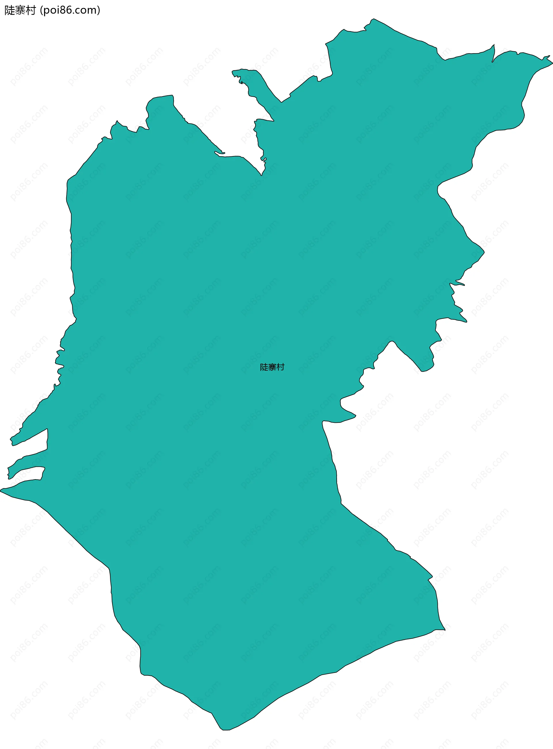 陡寨村边界地图