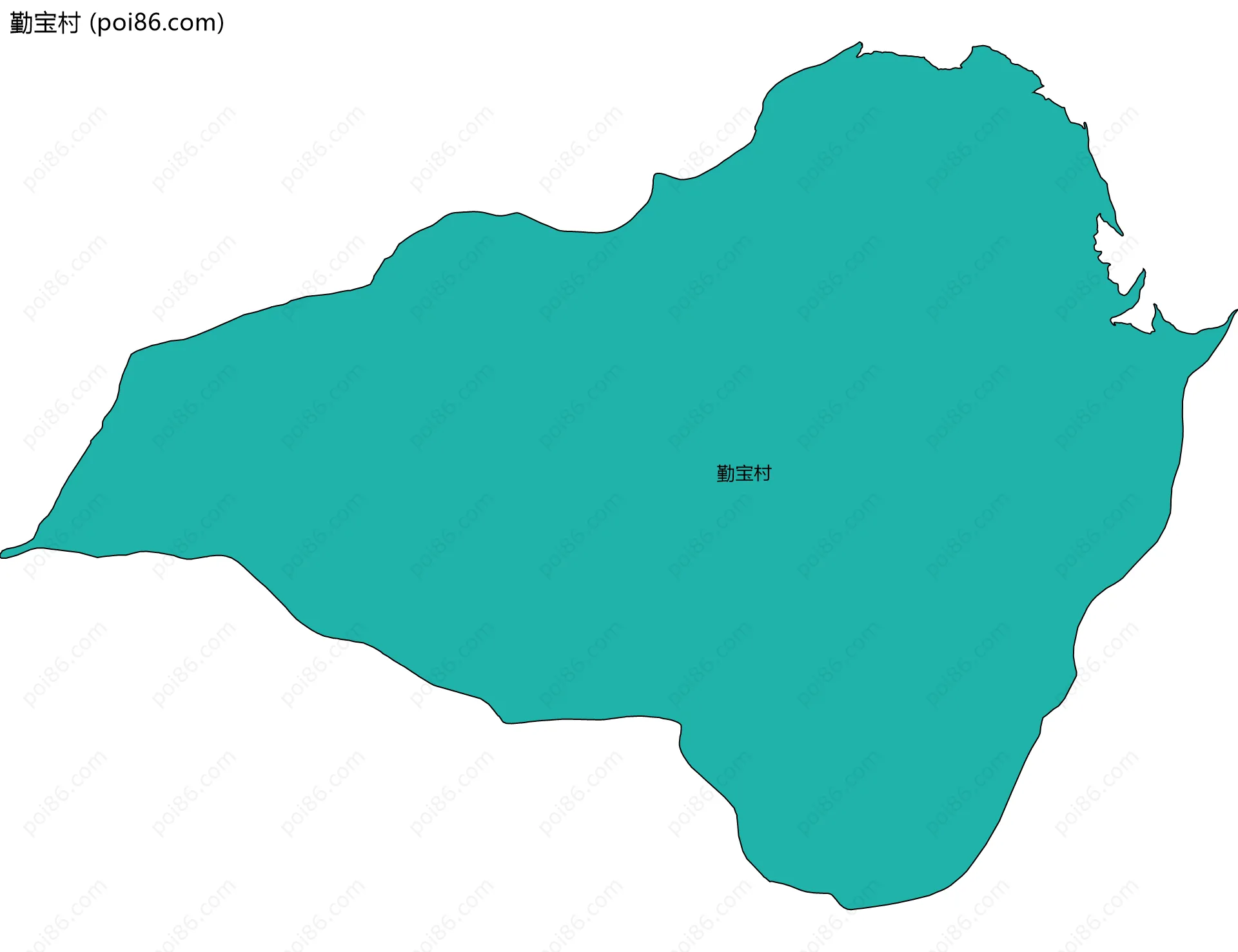 勤宝村边界地图
