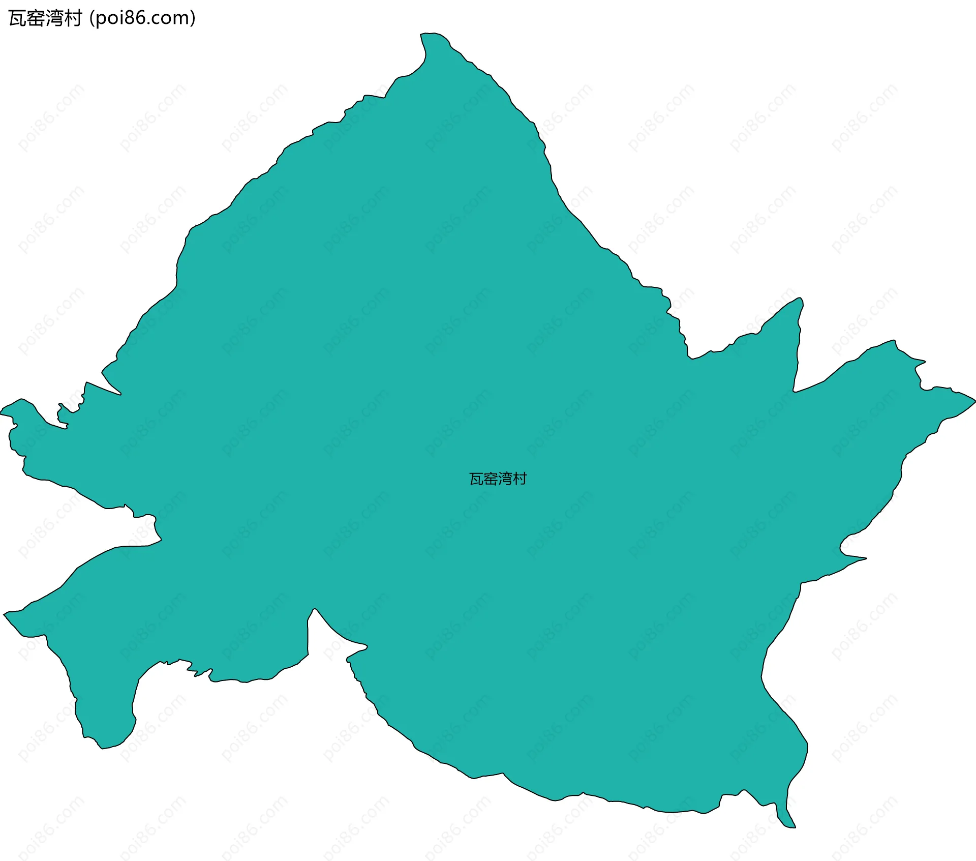 瓦窑湾村边界地图