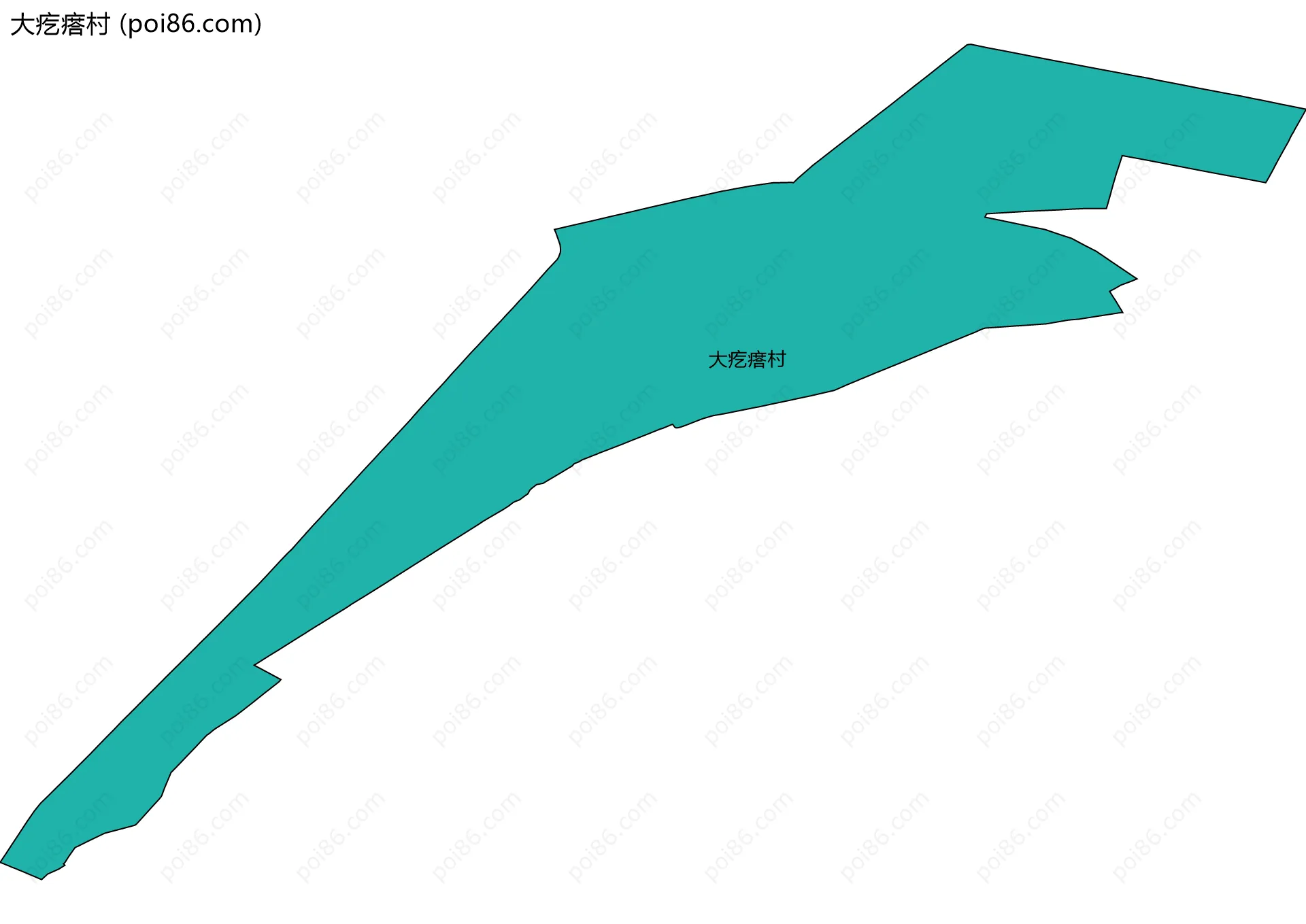 大疙瘩村边界地图