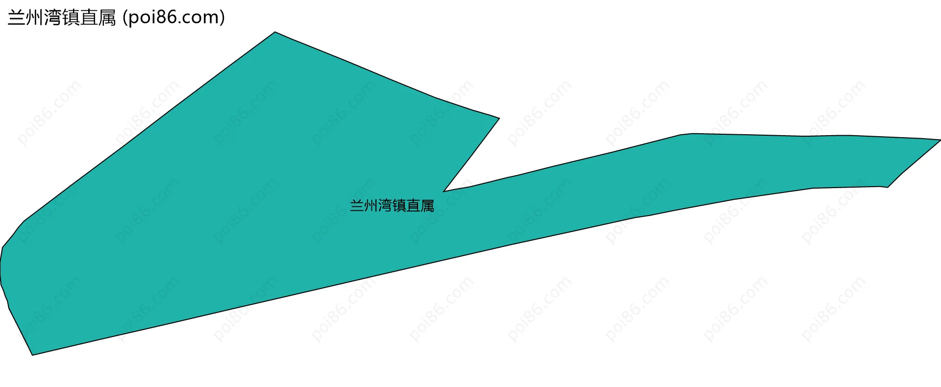 兰州湾镇直属边界地图