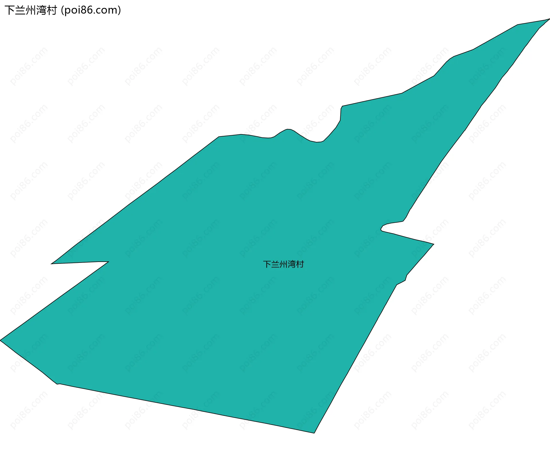 下兰州湾村边界地图