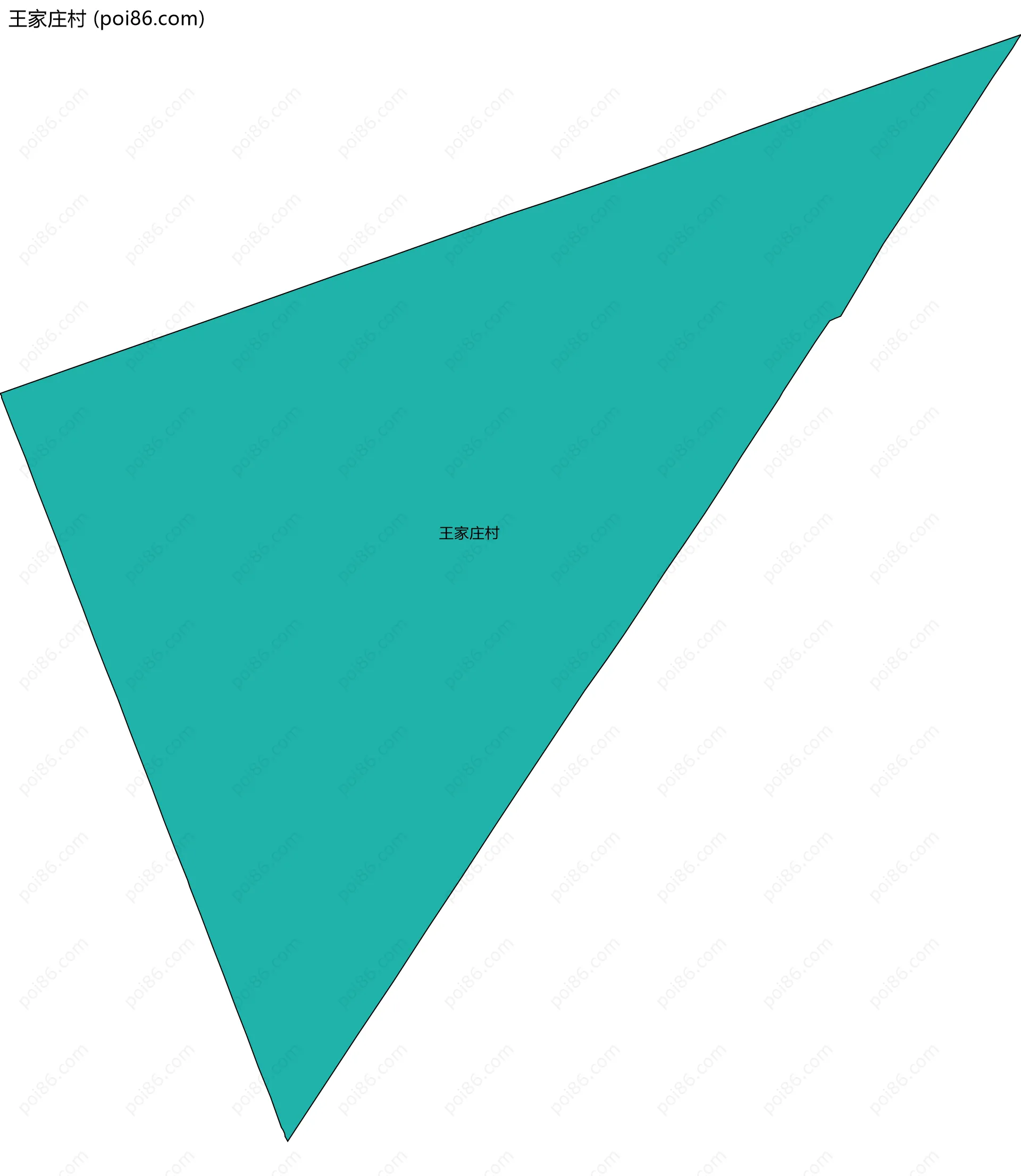 王家庄村边界地图