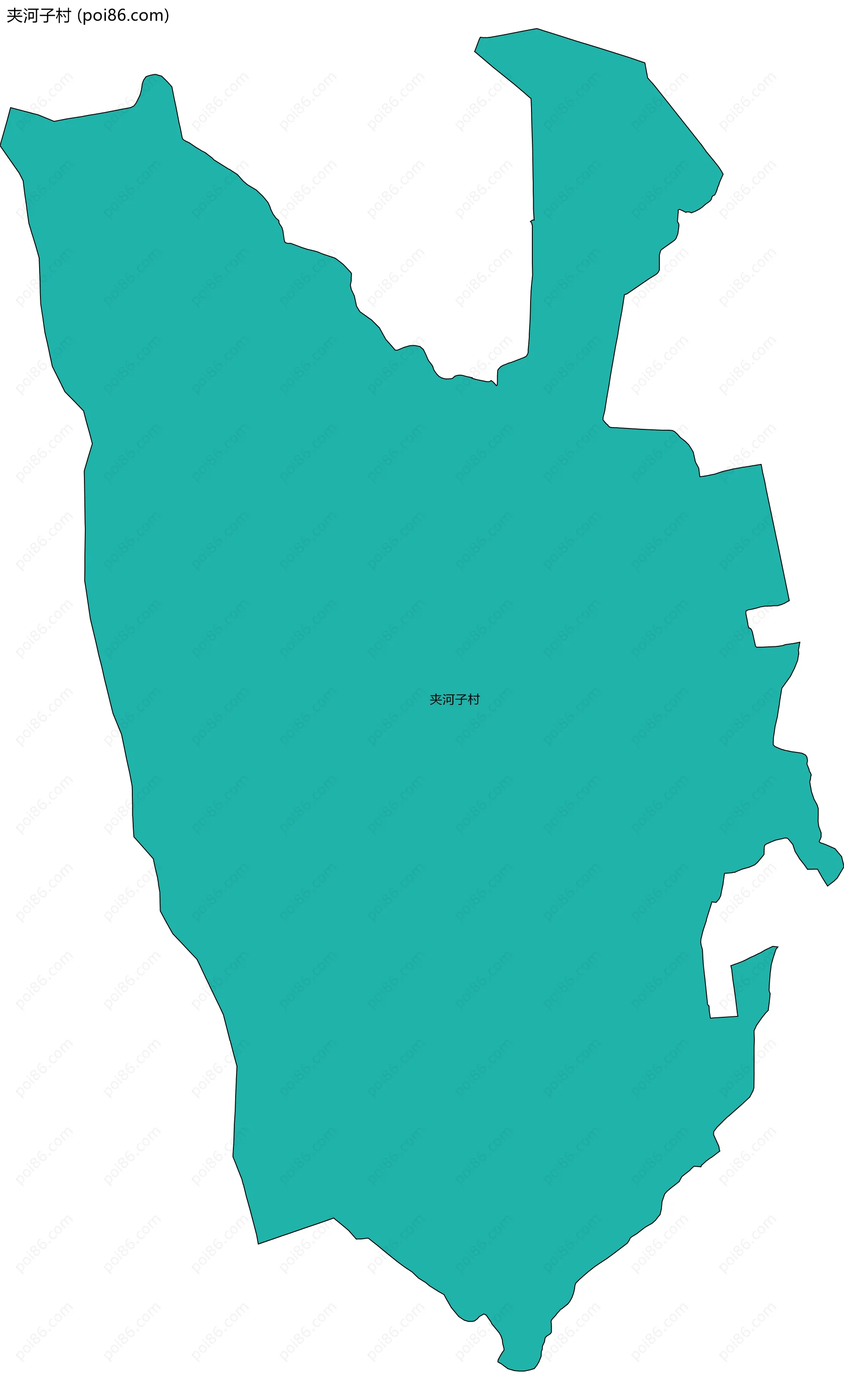 夹河子村边界地图