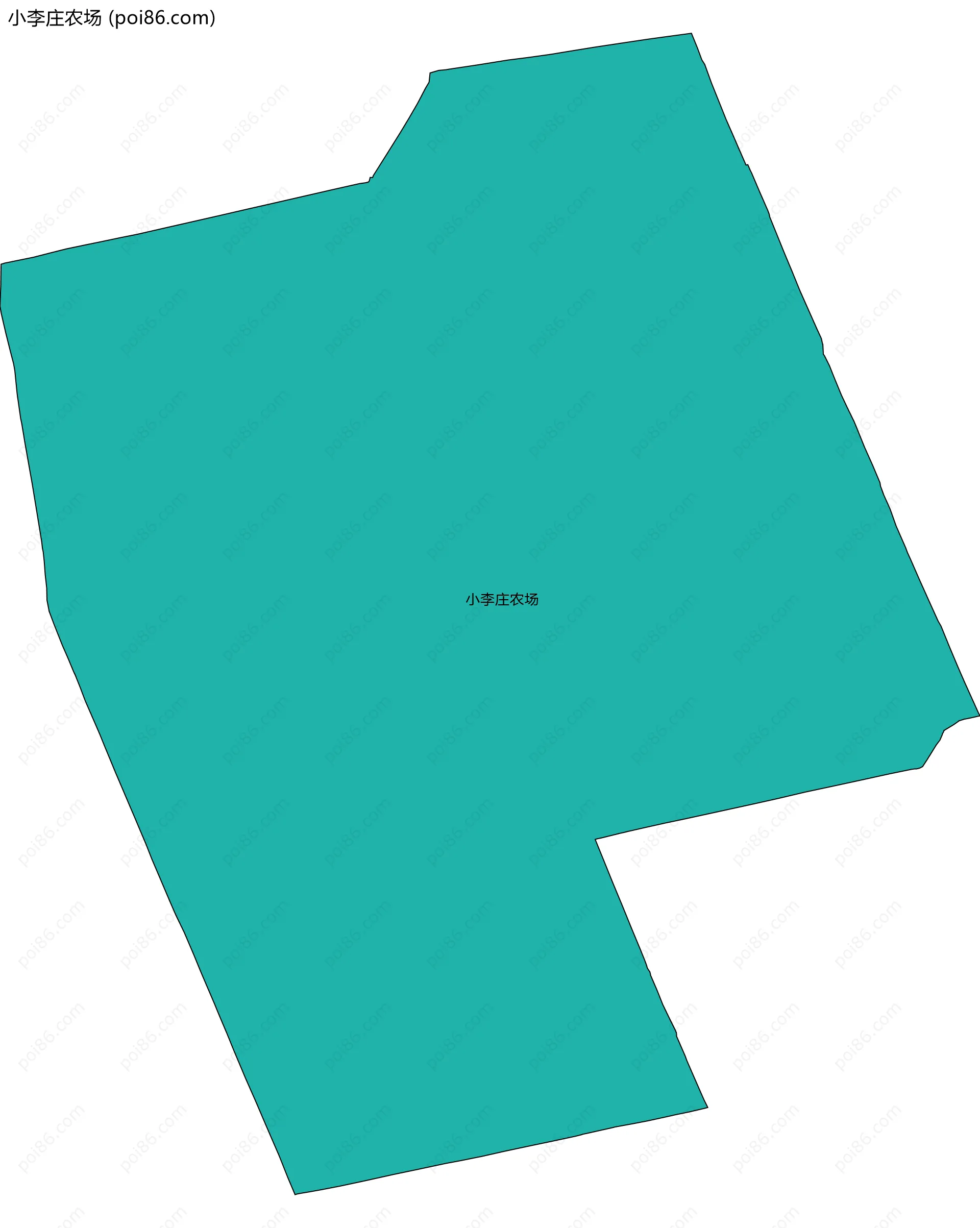 小李庄农场边界地图