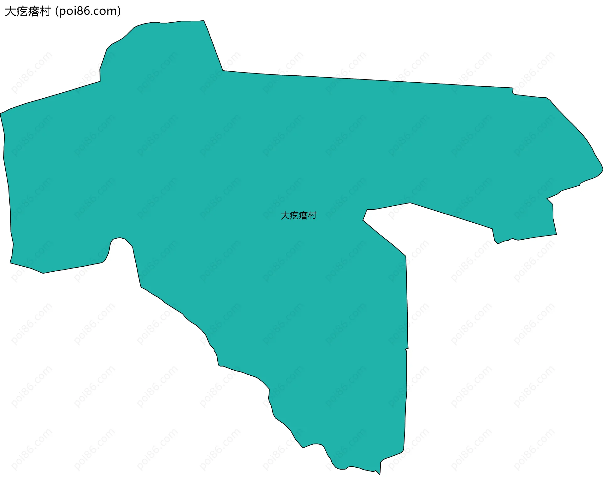 大疙瘩村边界地图