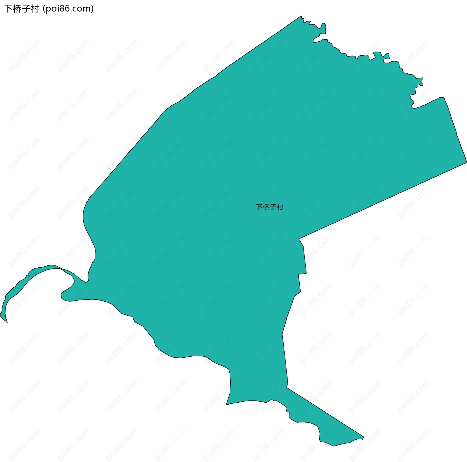 下桥子村边界地图