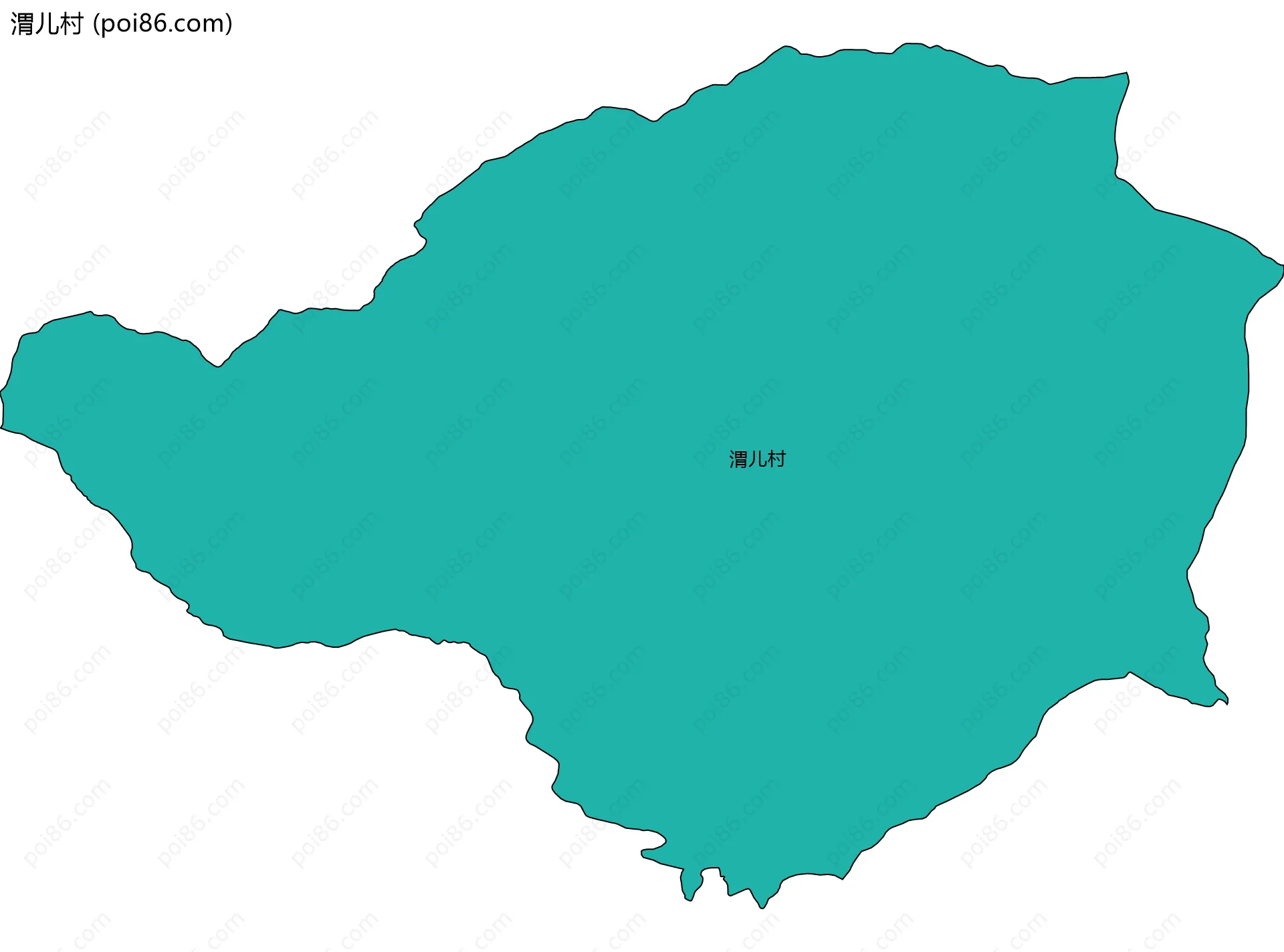 渭儿村边界地图