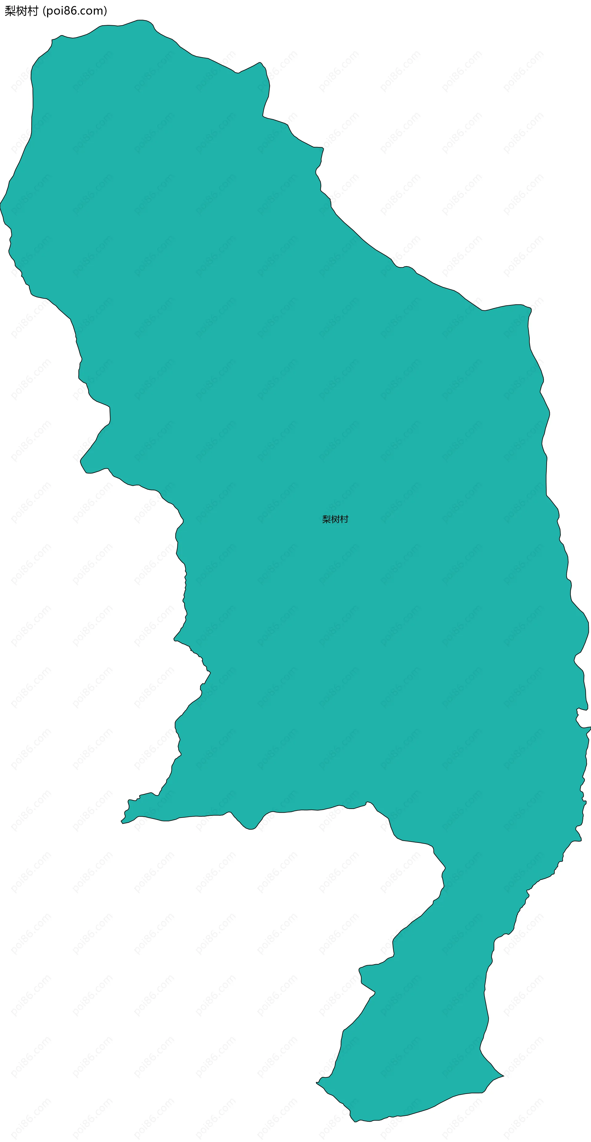 梨树村边界地图