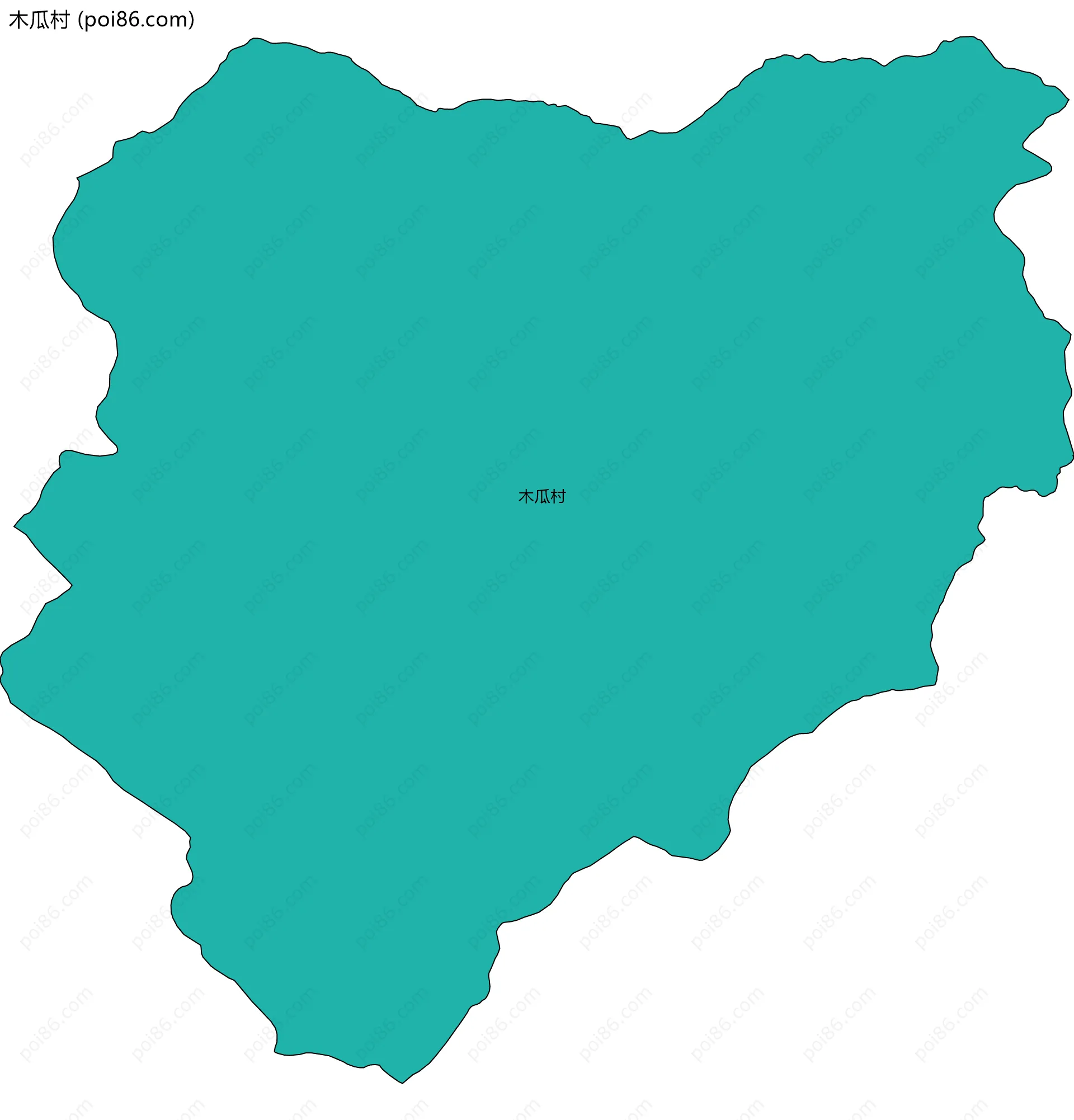 木瓜村边界地图