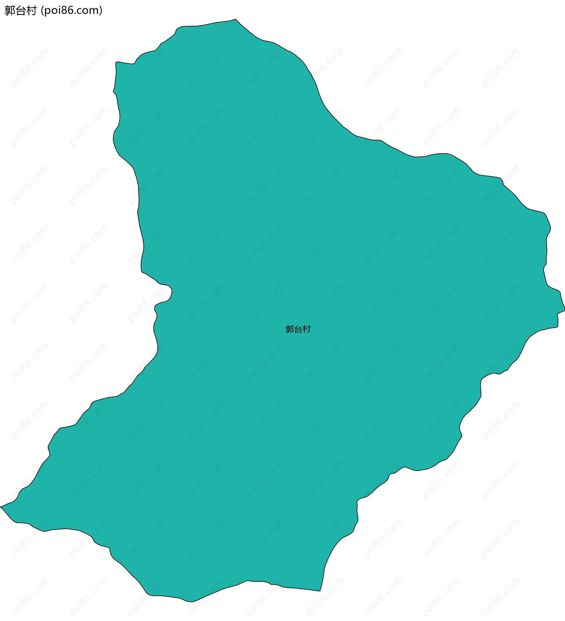 郭台村边界地图
