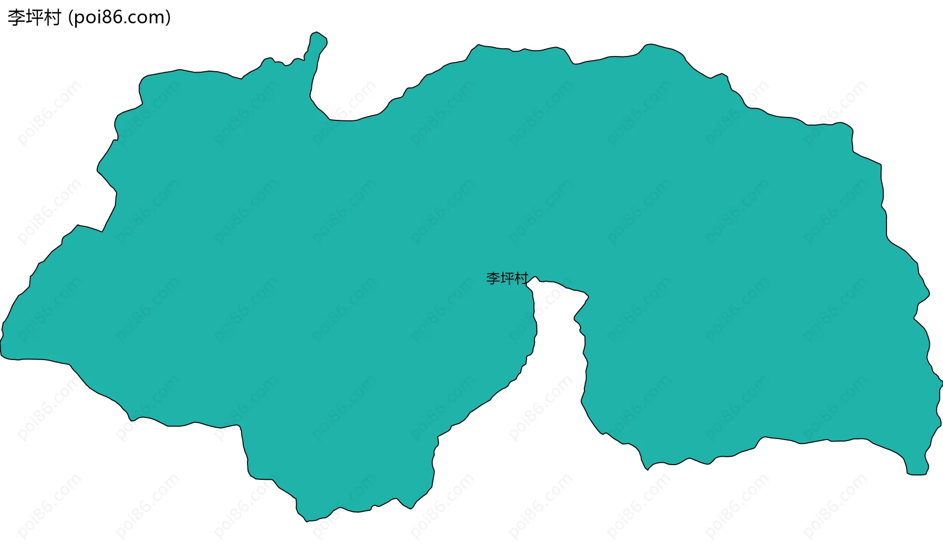 李坪村边界地图