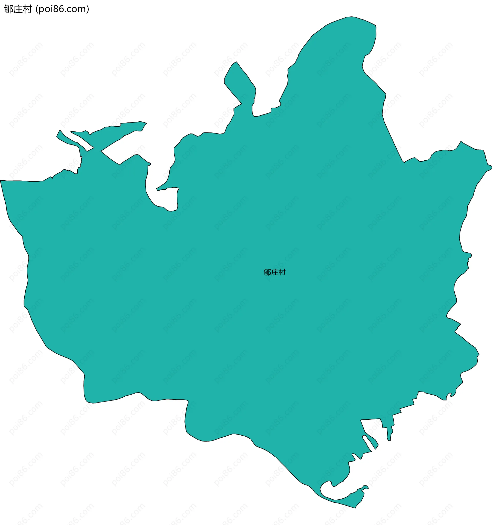 郇庄村边界地图