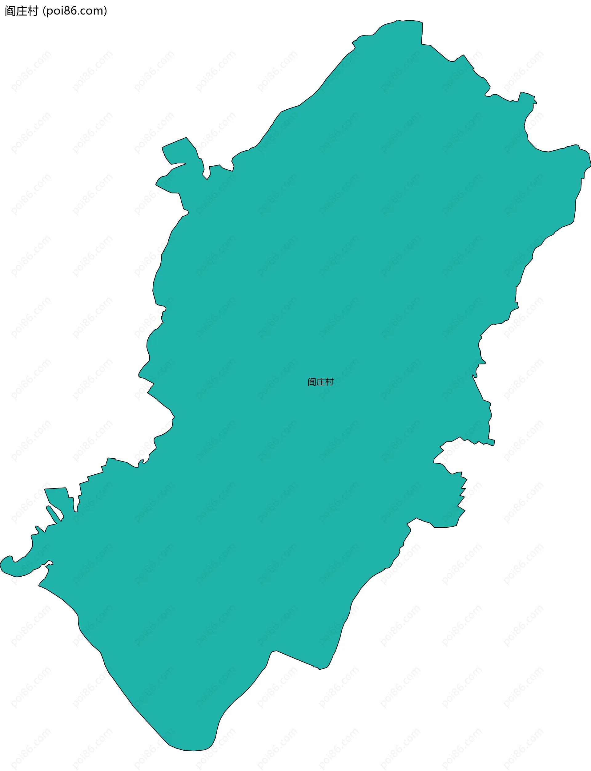 阎庄村边界地图