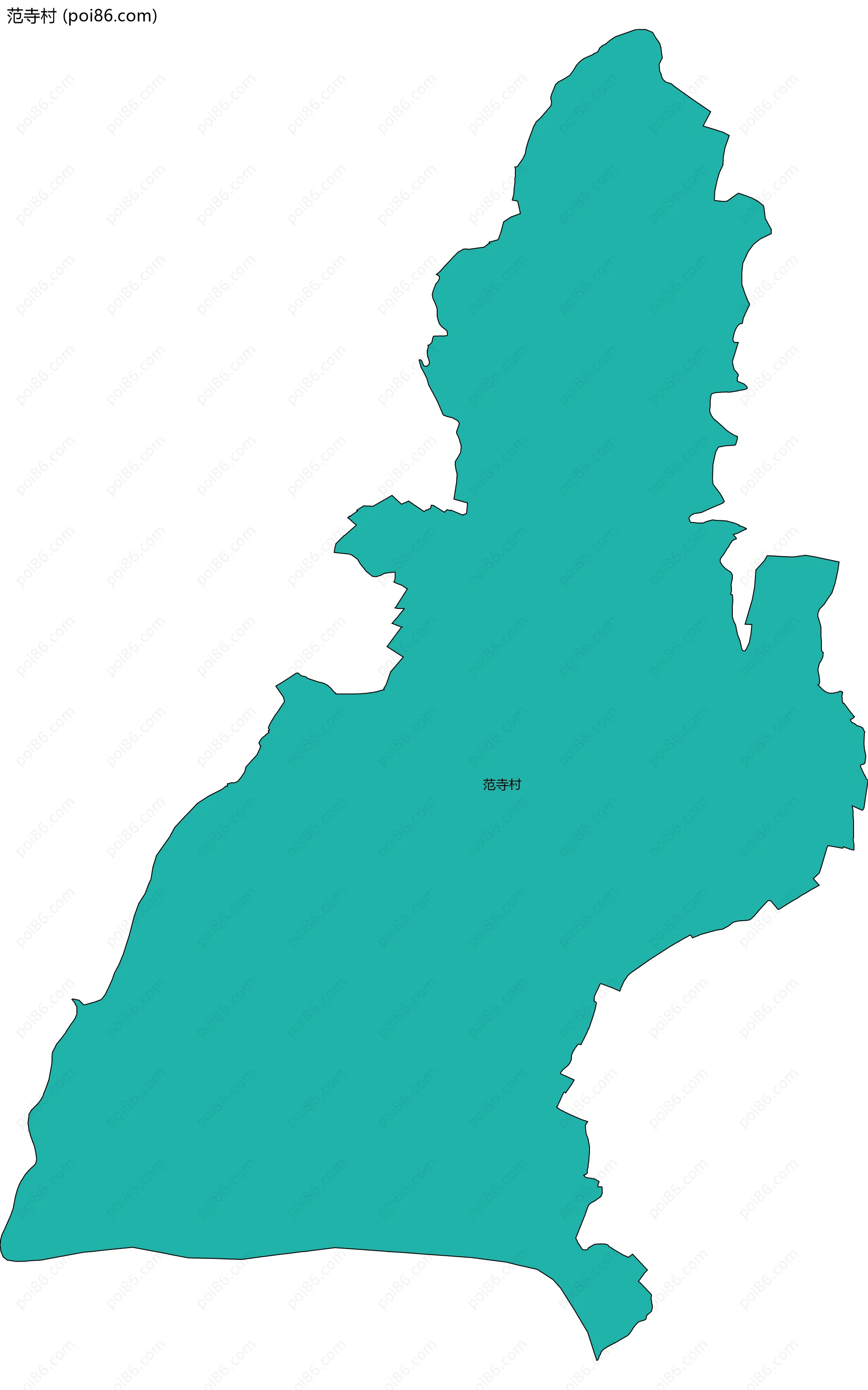 范寺村边界地图