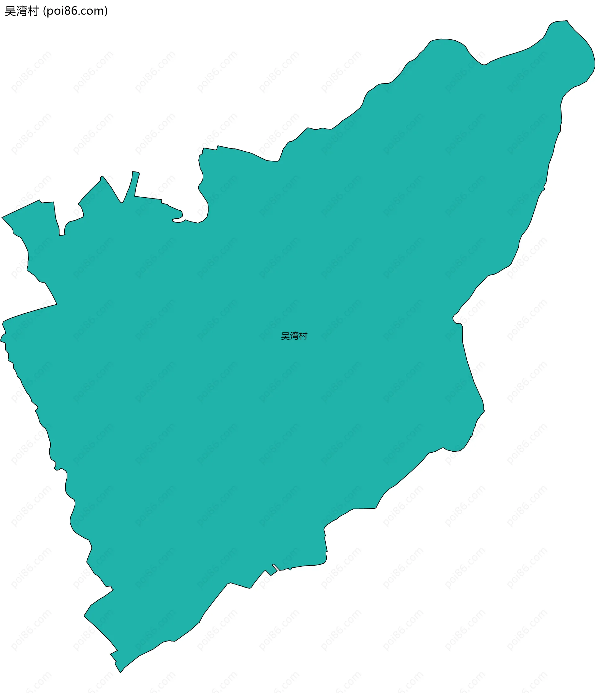 吴湾村边界地图