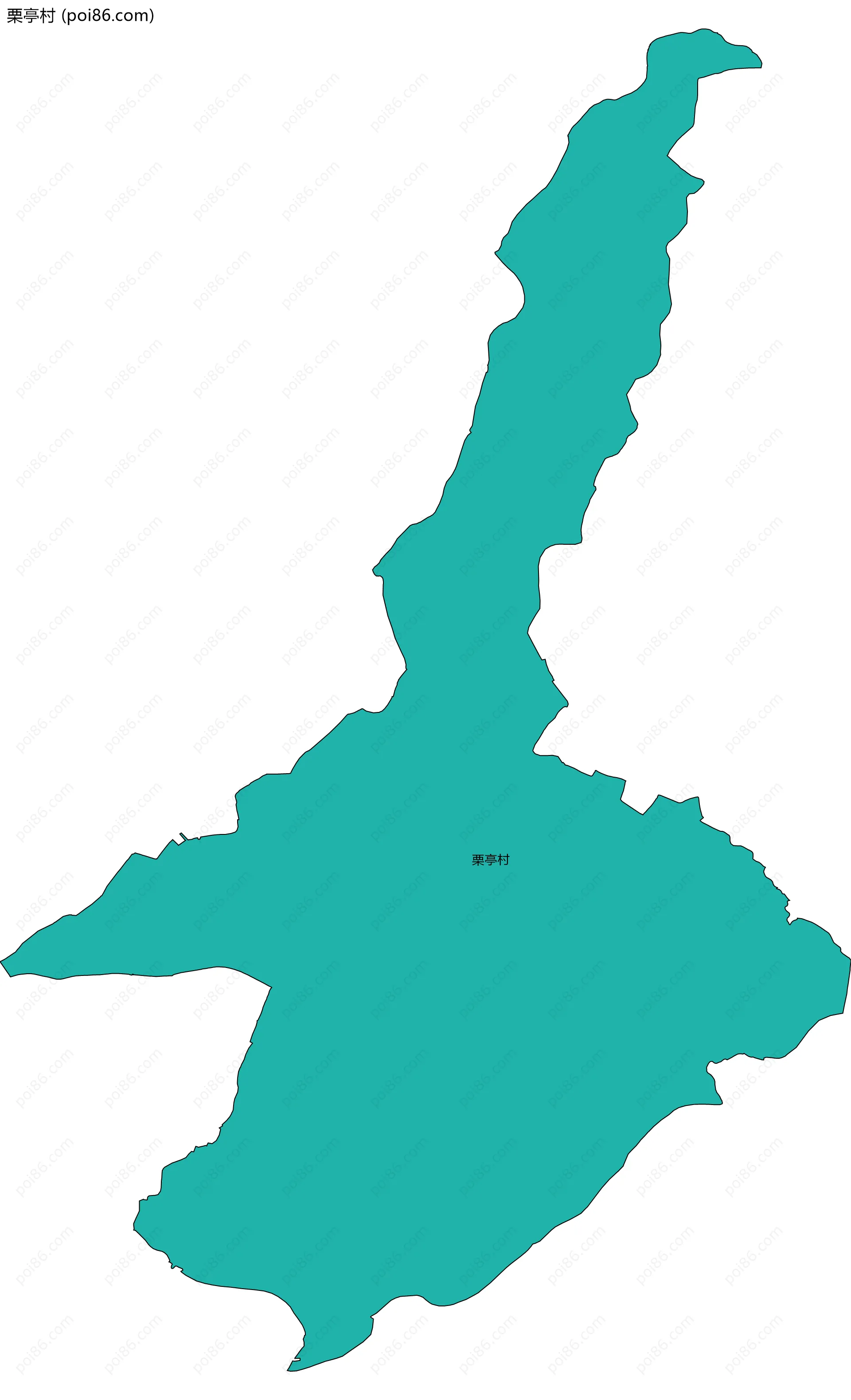 栗亭村边界地图