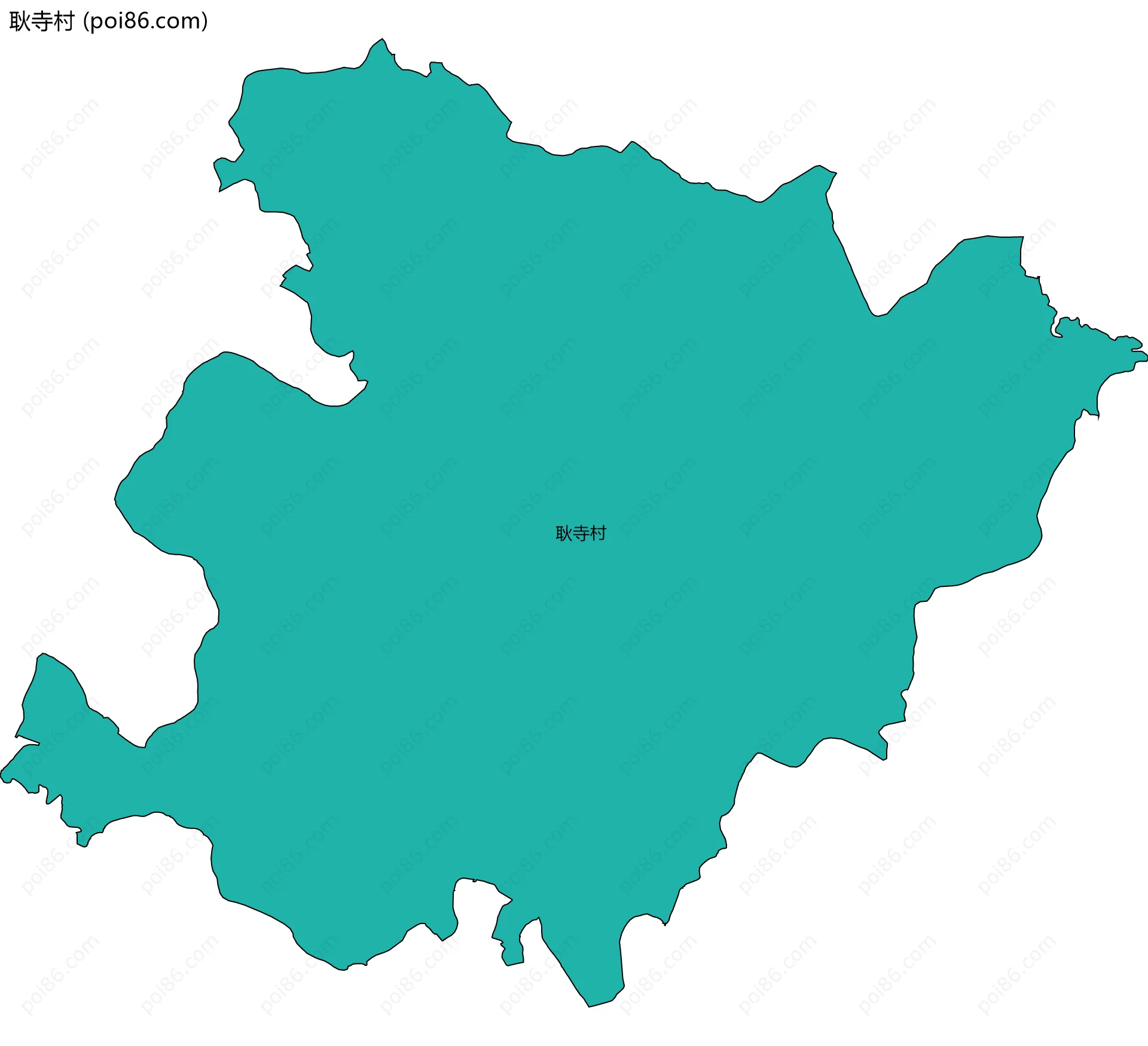 耿寺村边界地图