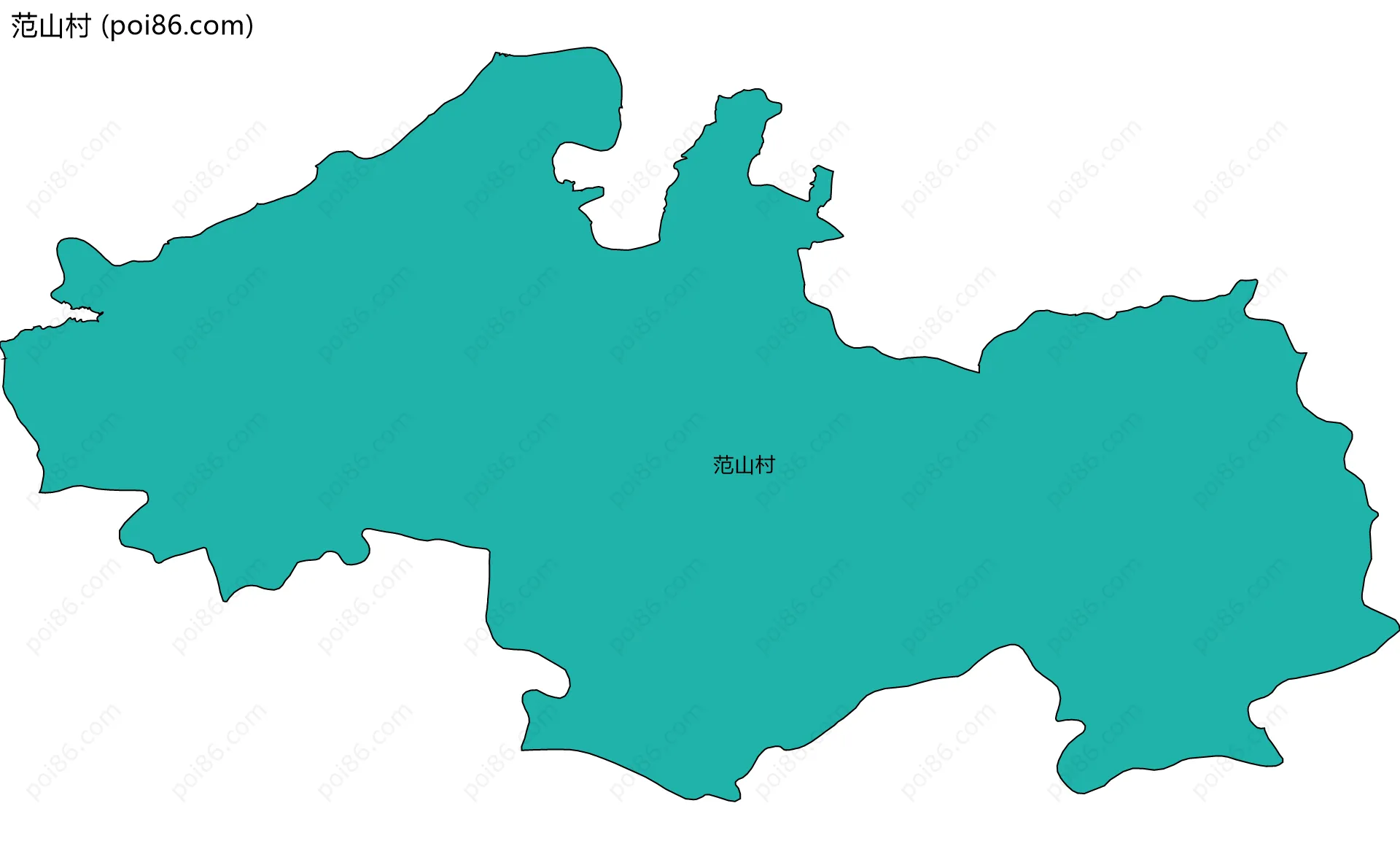 范山村边界地图