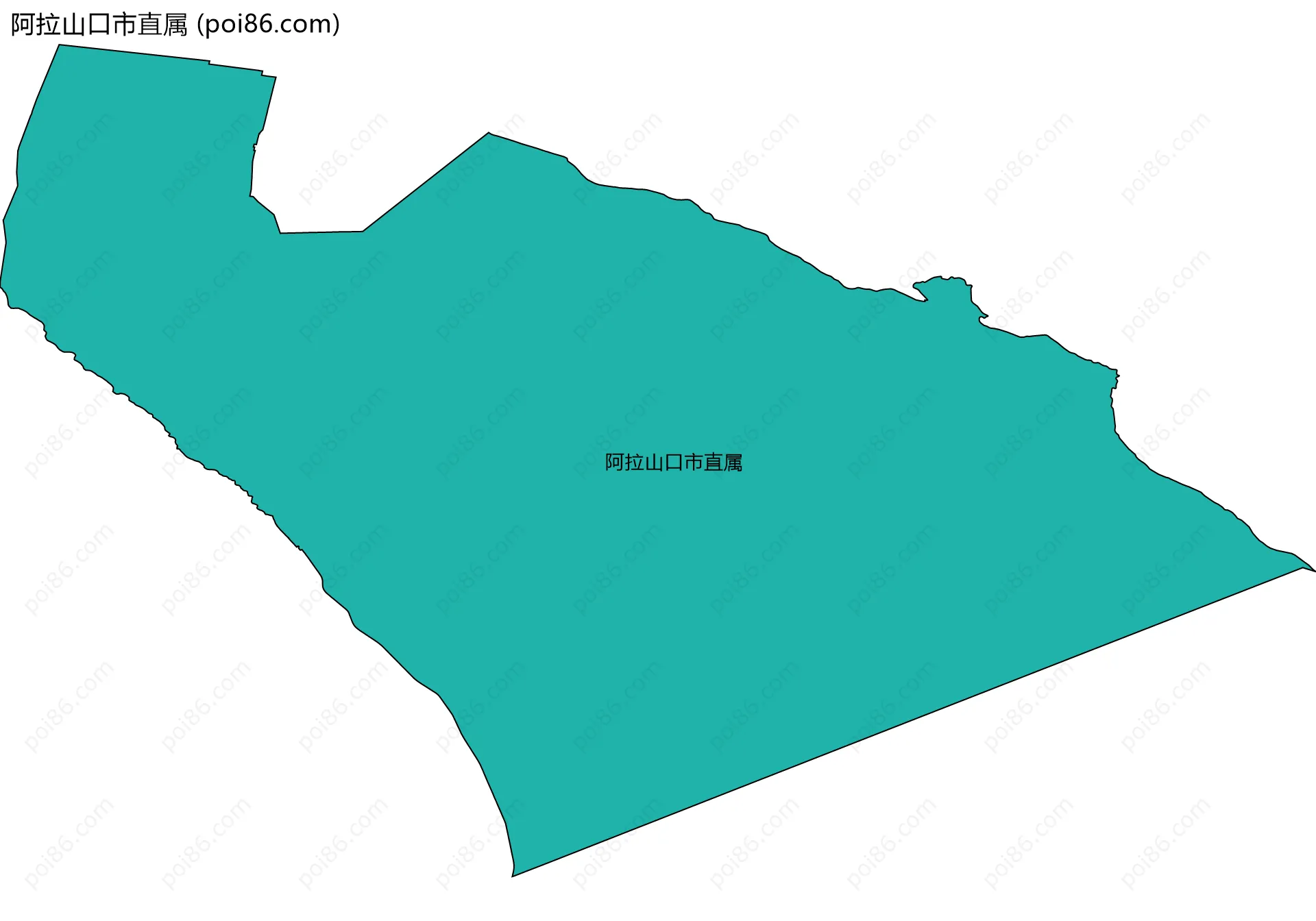 阿拉山口市直属边界地图